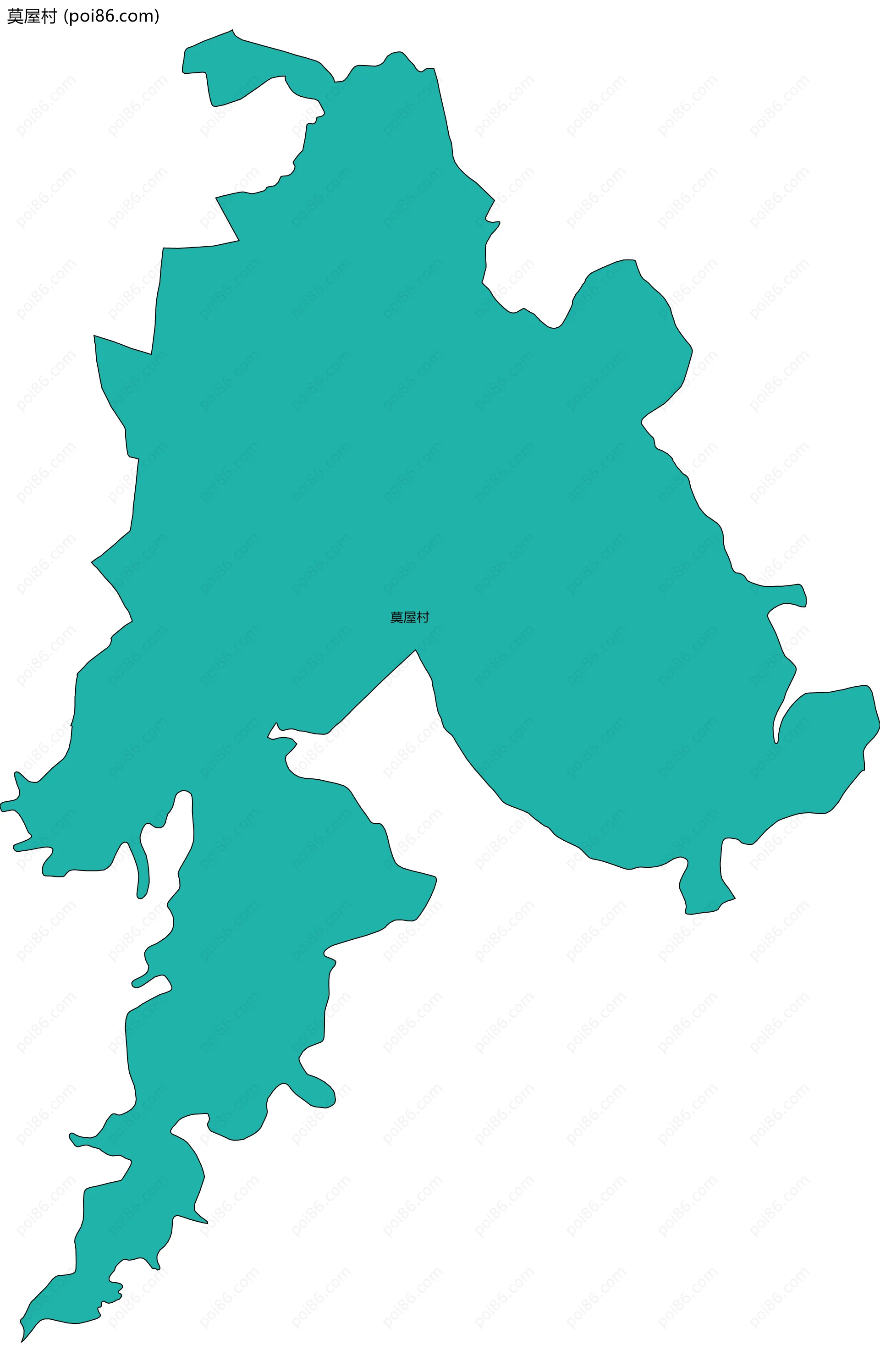 莫屋村边界地图