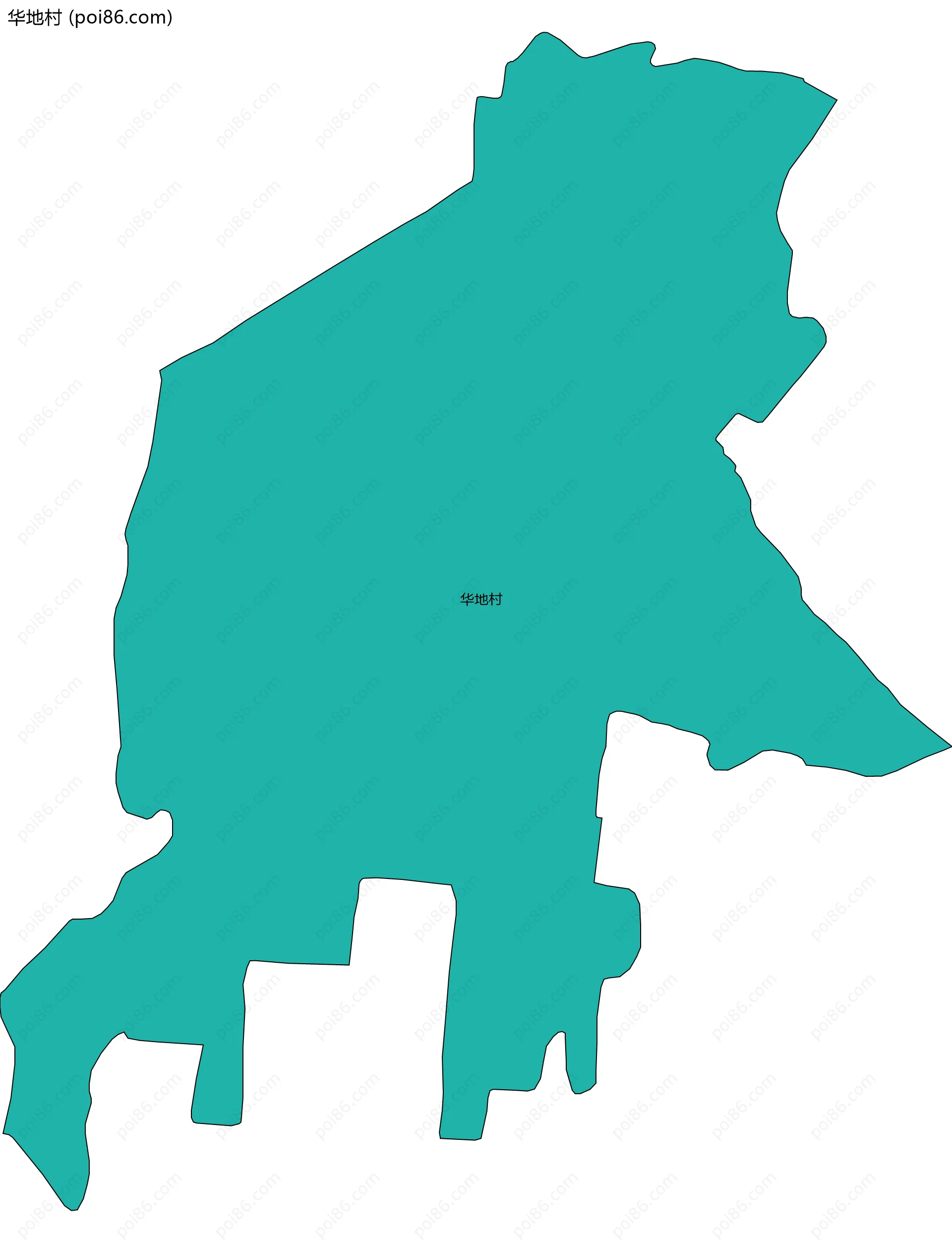 华地村边界地图