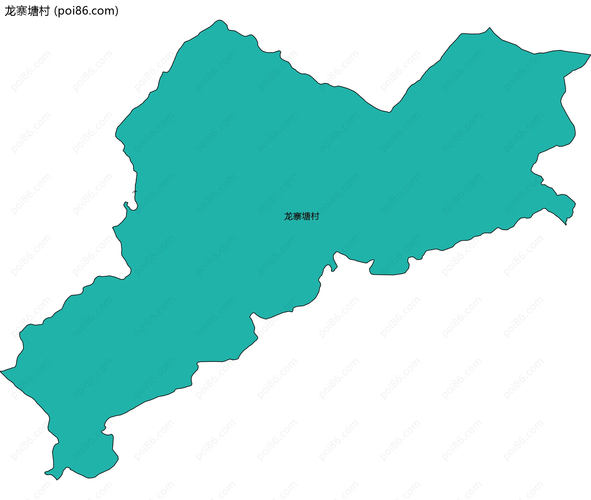 龙寨塘村边界地图