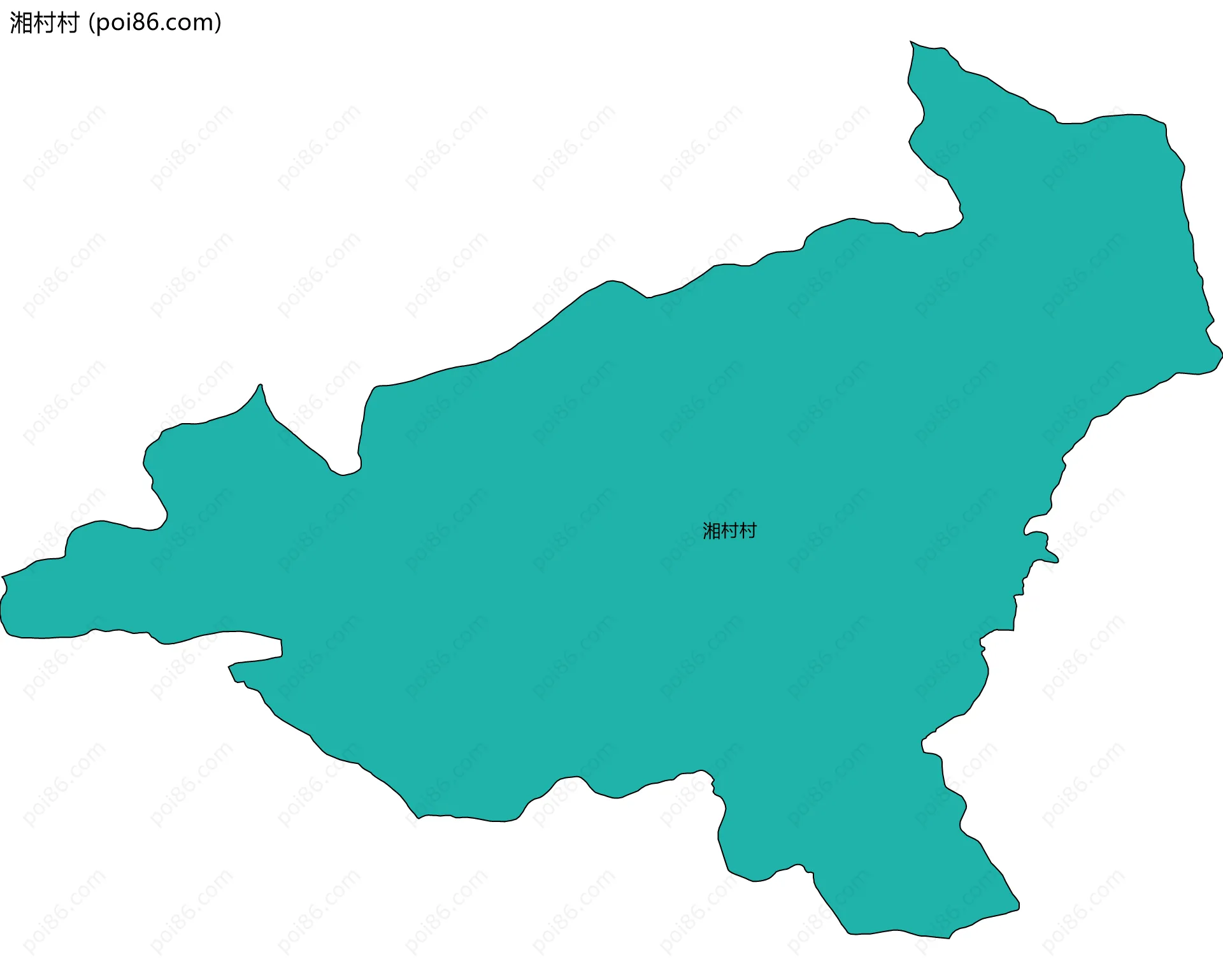 湘村村边界地图