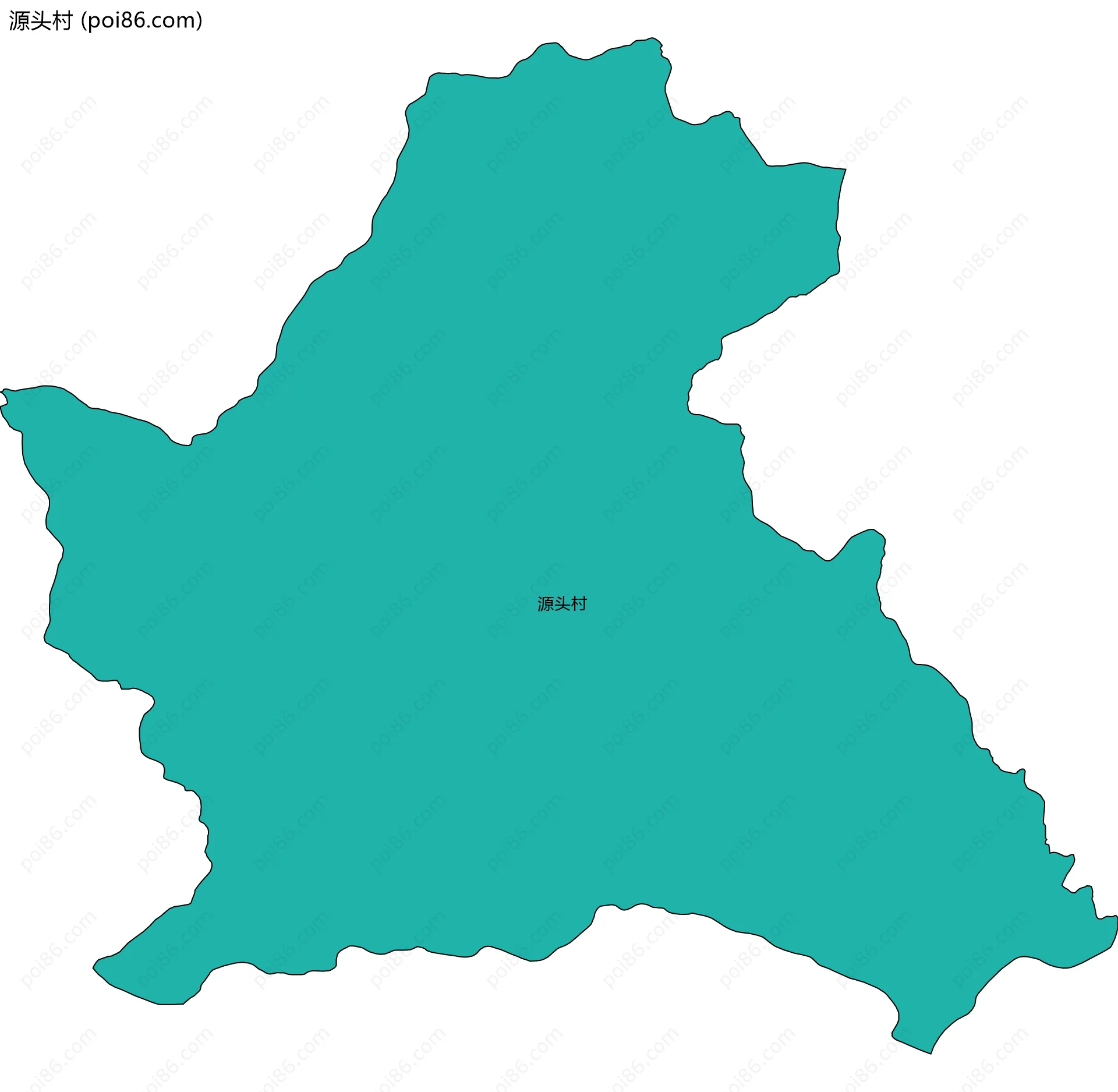 源头村边界地图