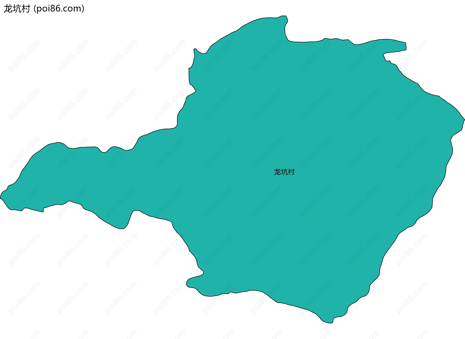 龙坑村边界地图