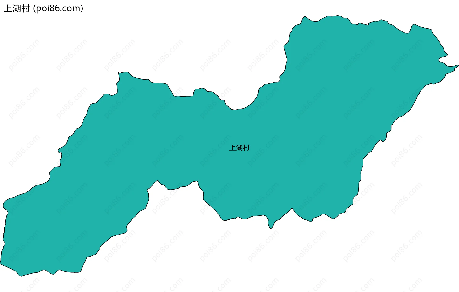 上湖村边界地图