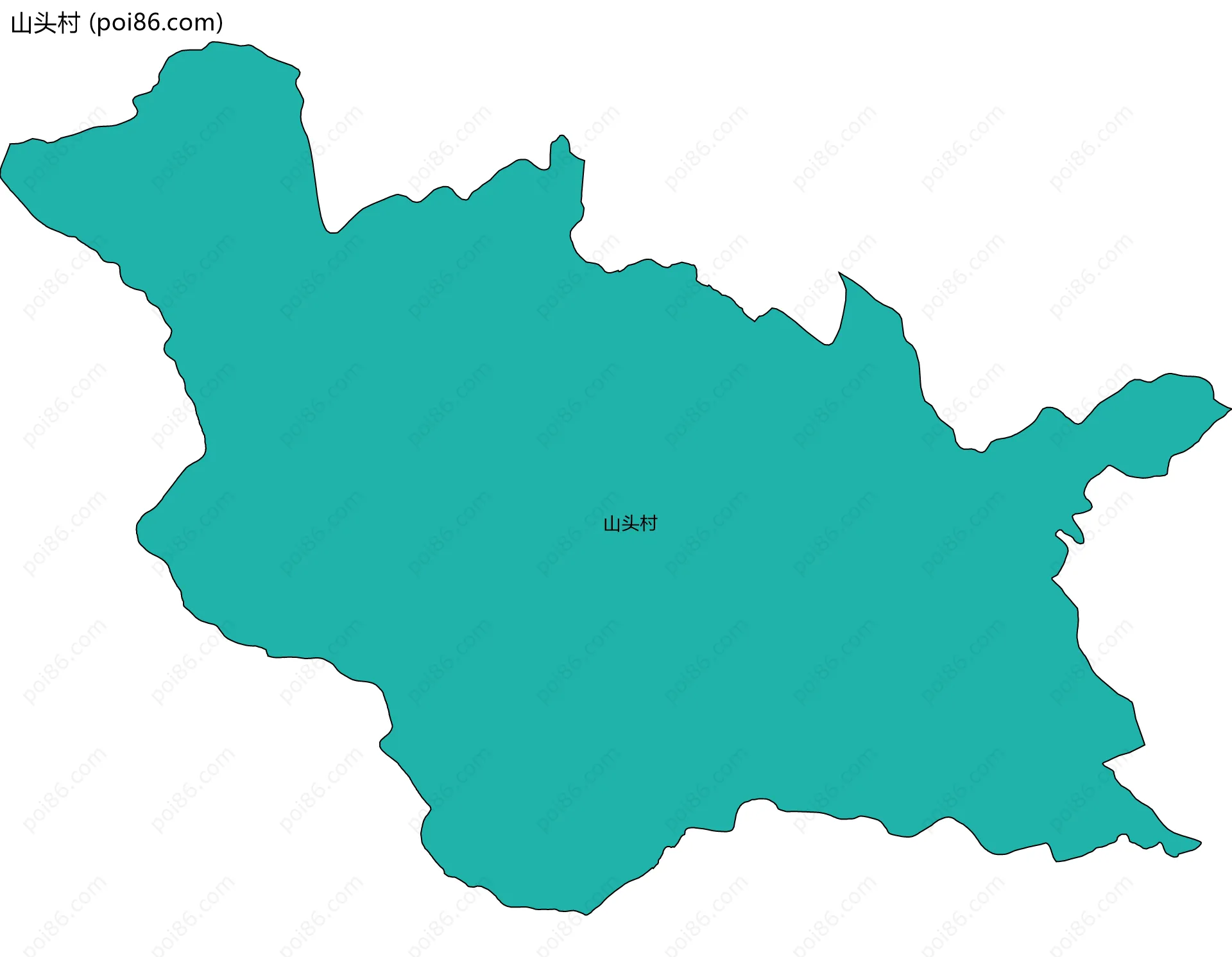 山头村边界地图