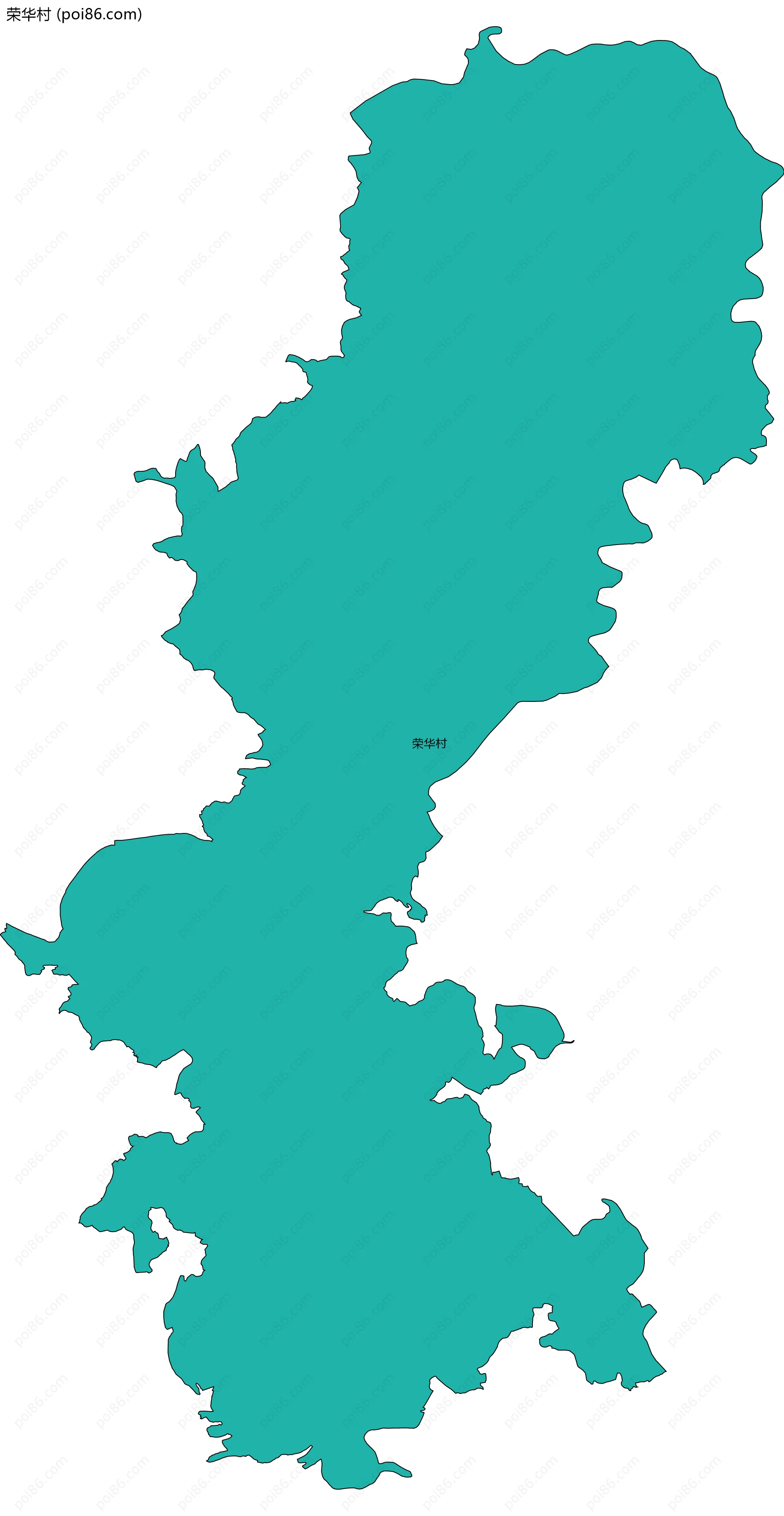 荣华村边界地图