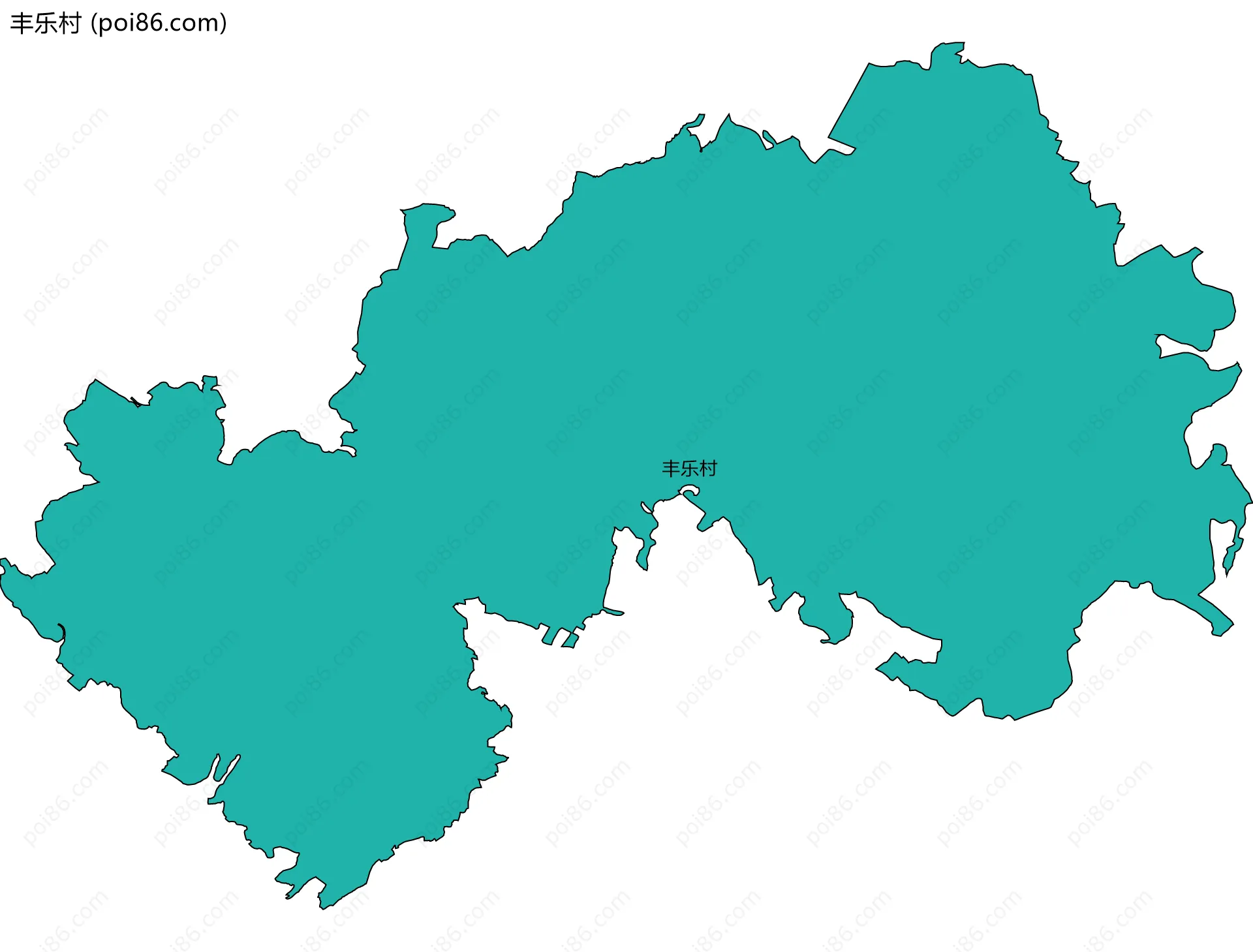 丰乐村边界地图