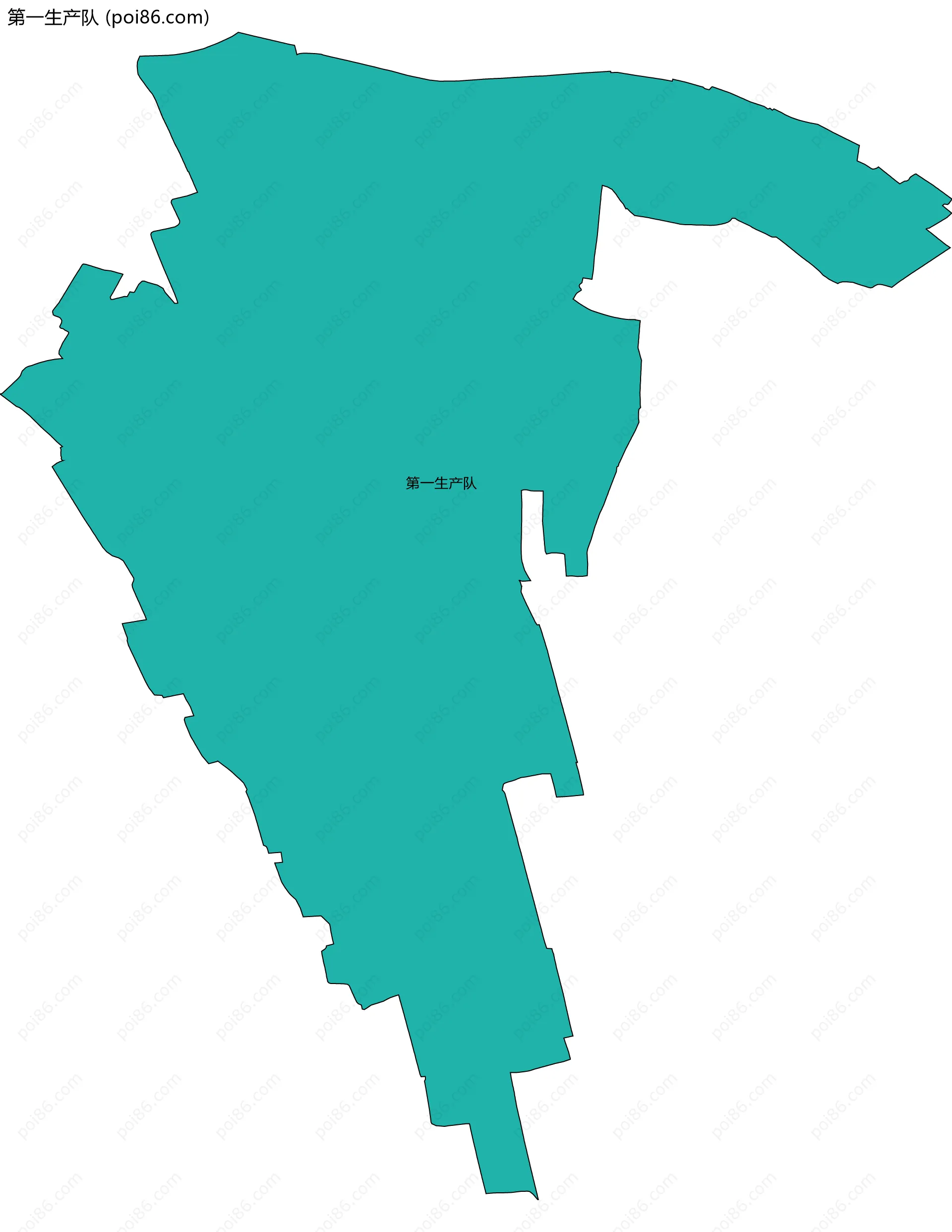 第一生产队边界地图