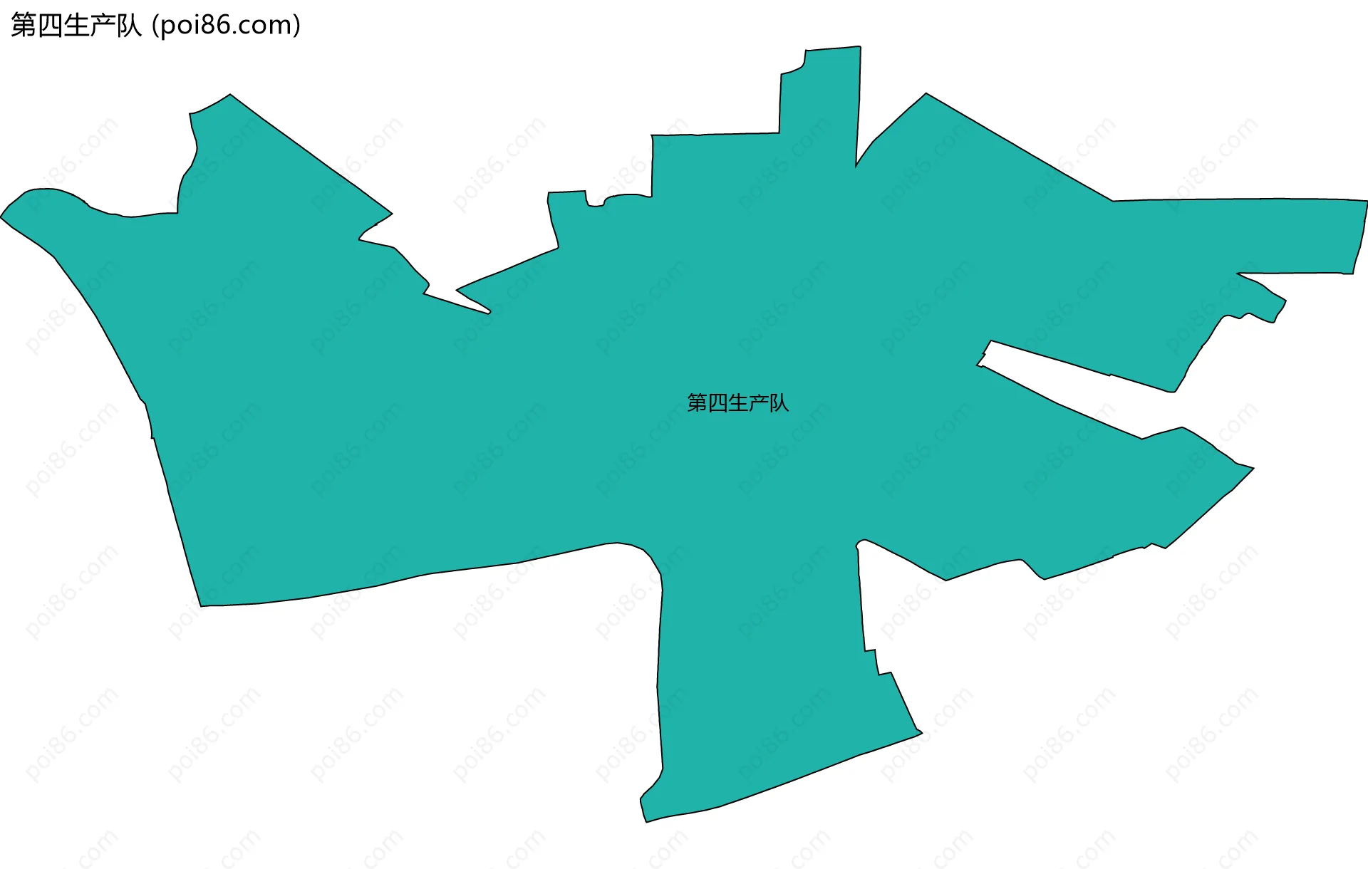 第四生产队边界地图