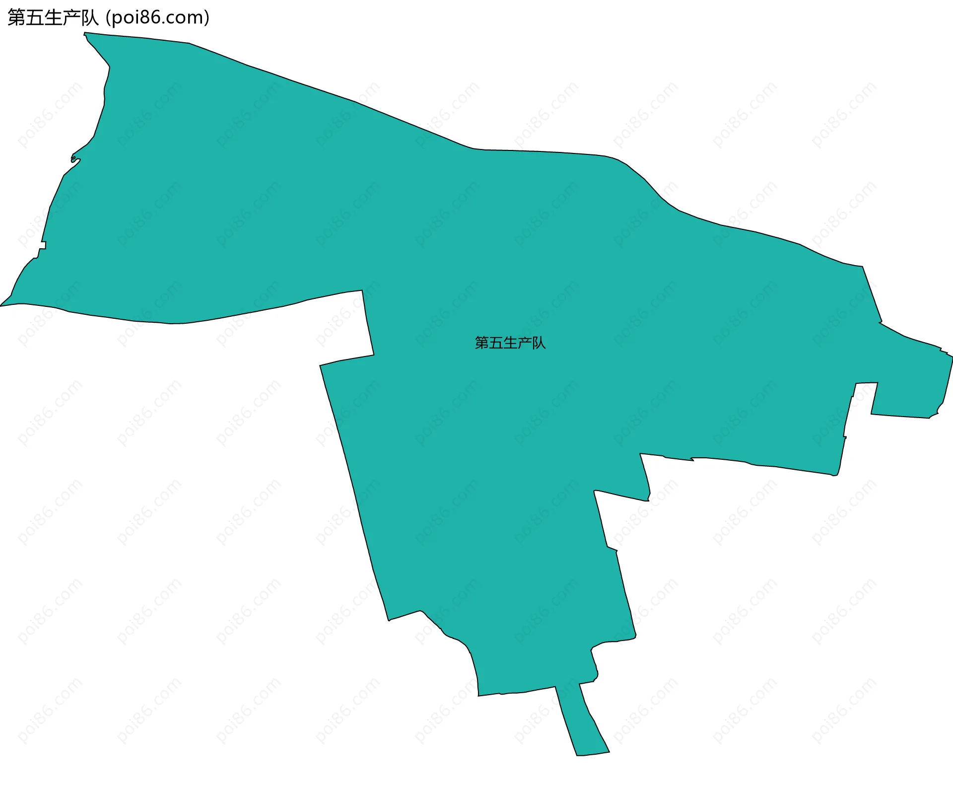 第五生产队边界地图
