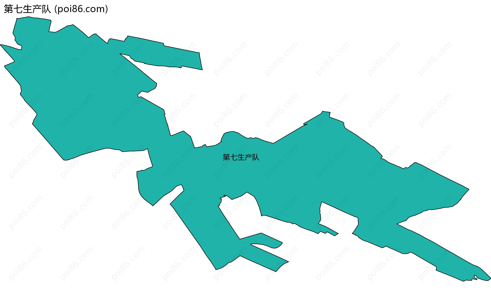 第七生产队边界地图