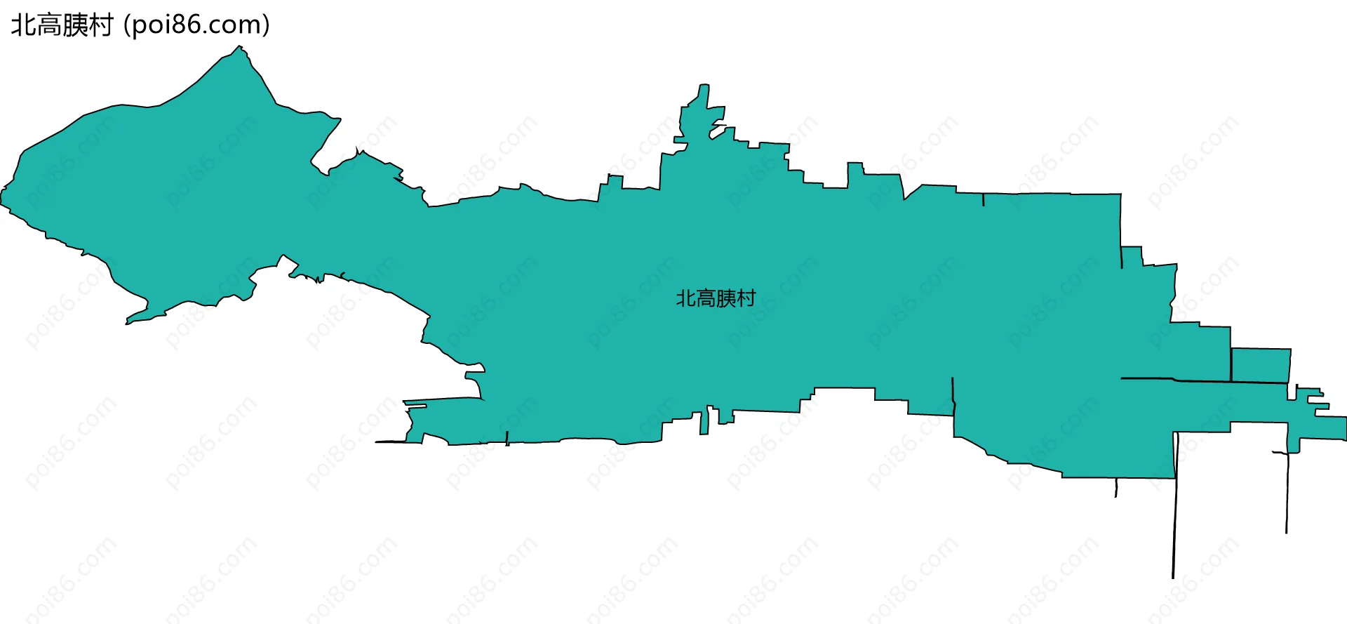 北高胰村边界地图