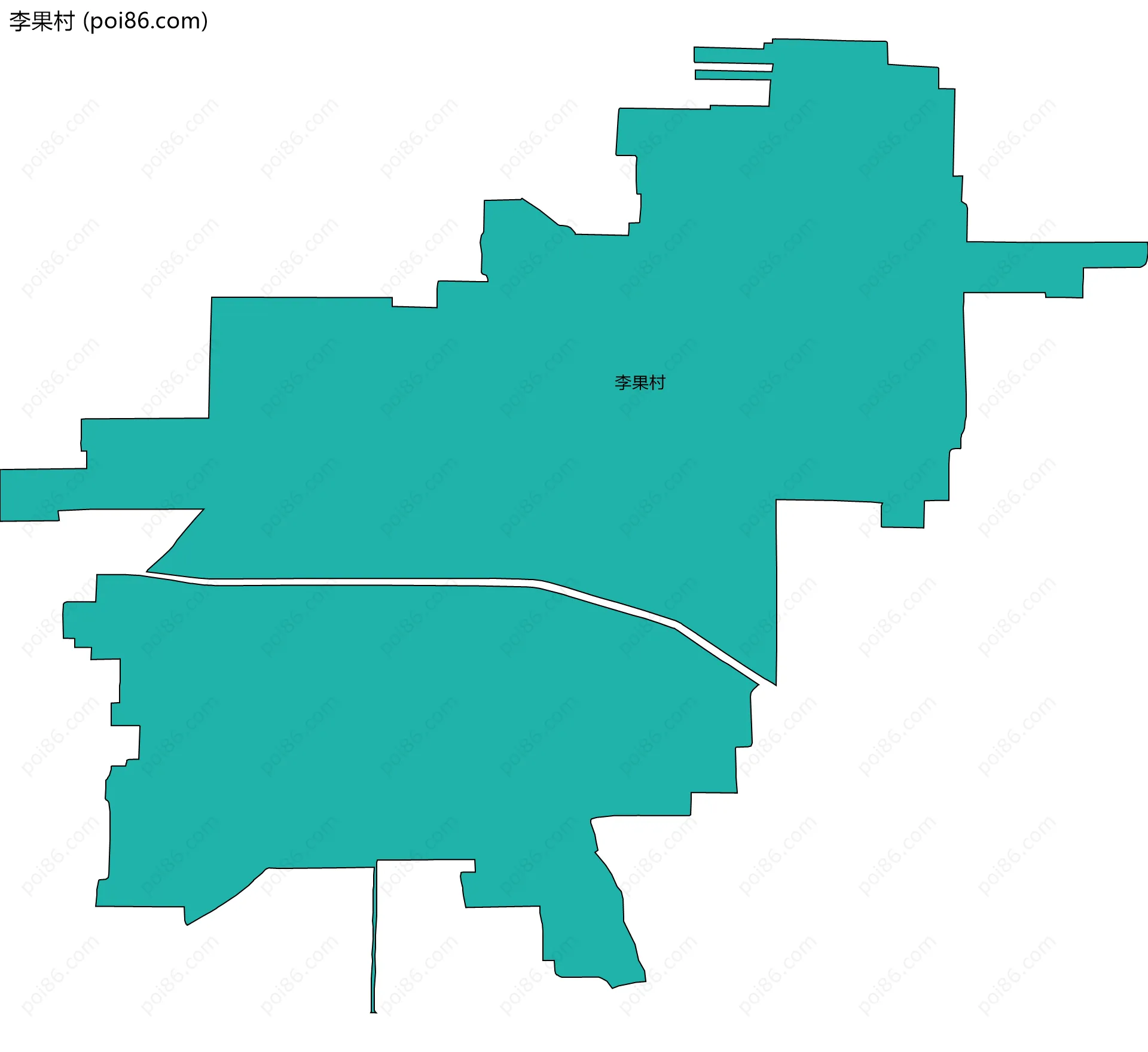 李果村边界地图