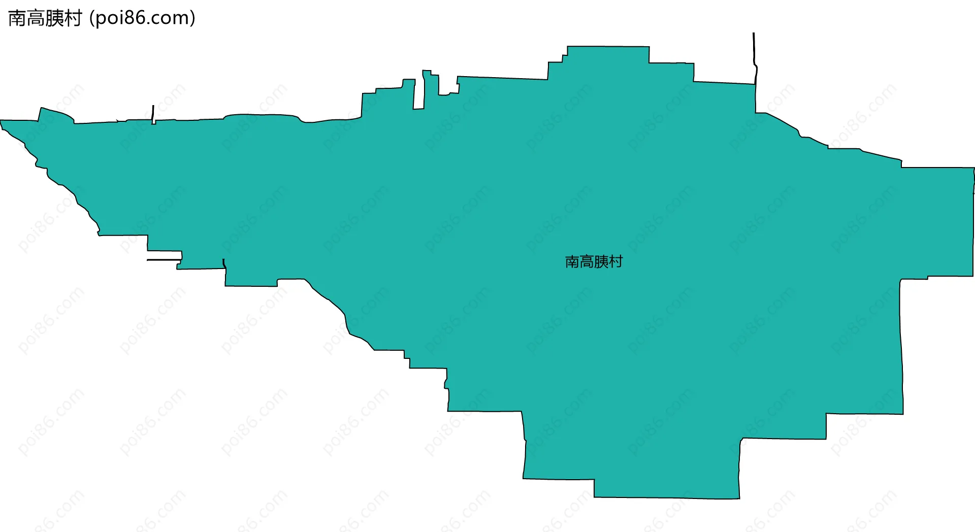 南高胰村边界地图