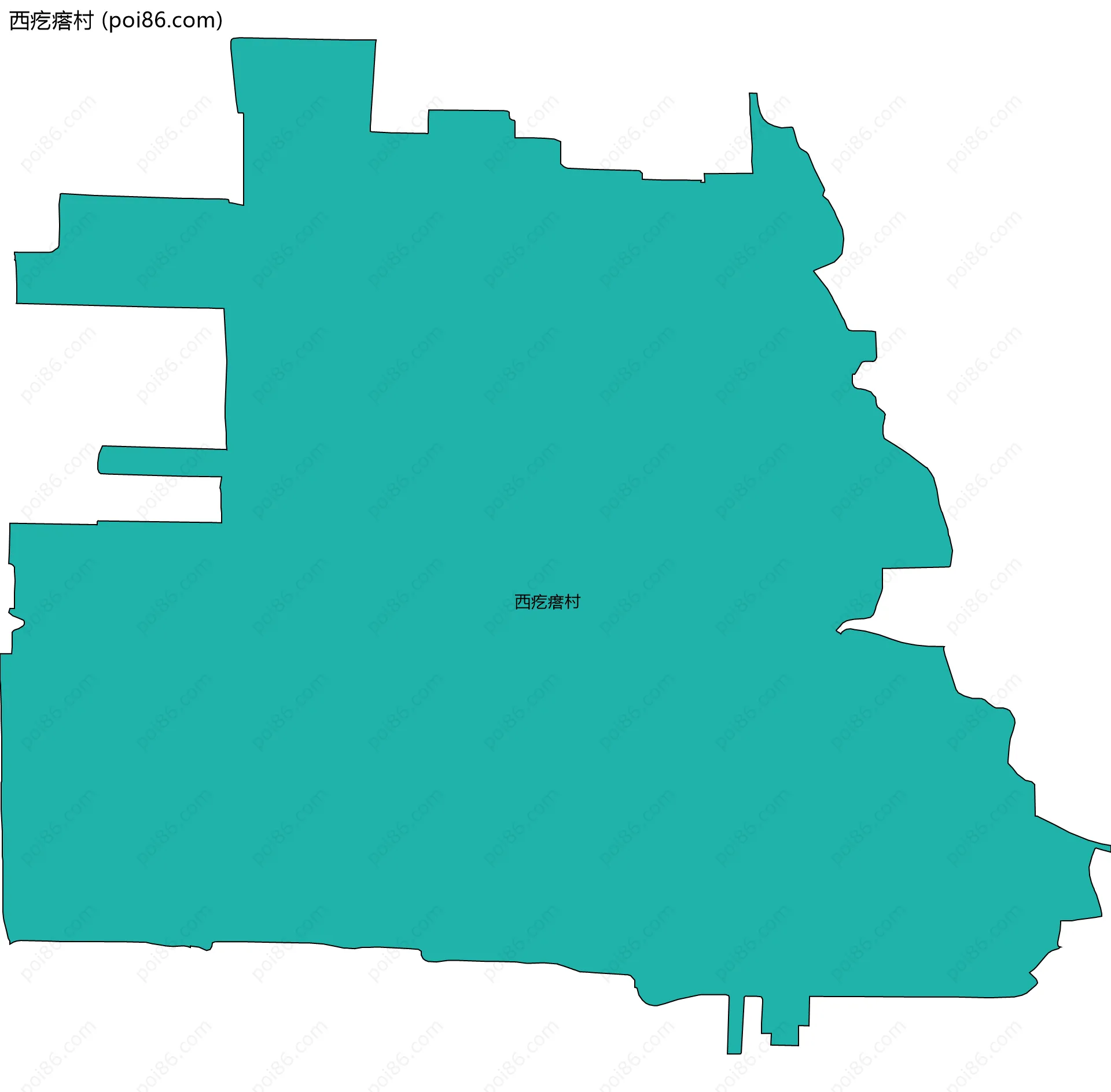 西疙瘩村边界地图