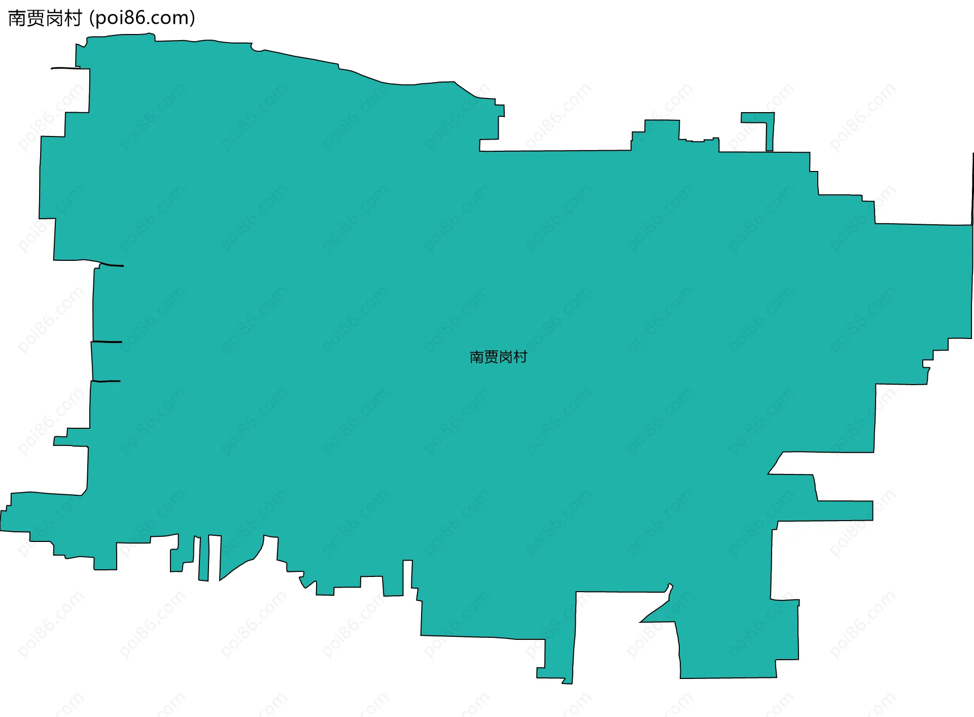 南贾岗村边界地图