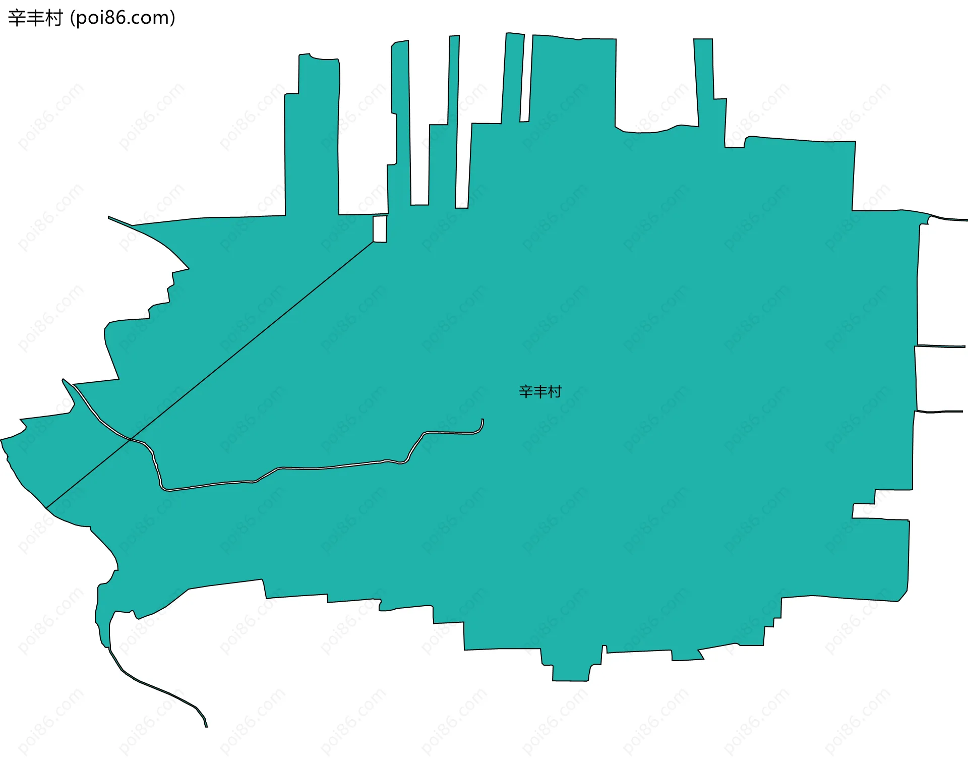 辛丰村边界地图