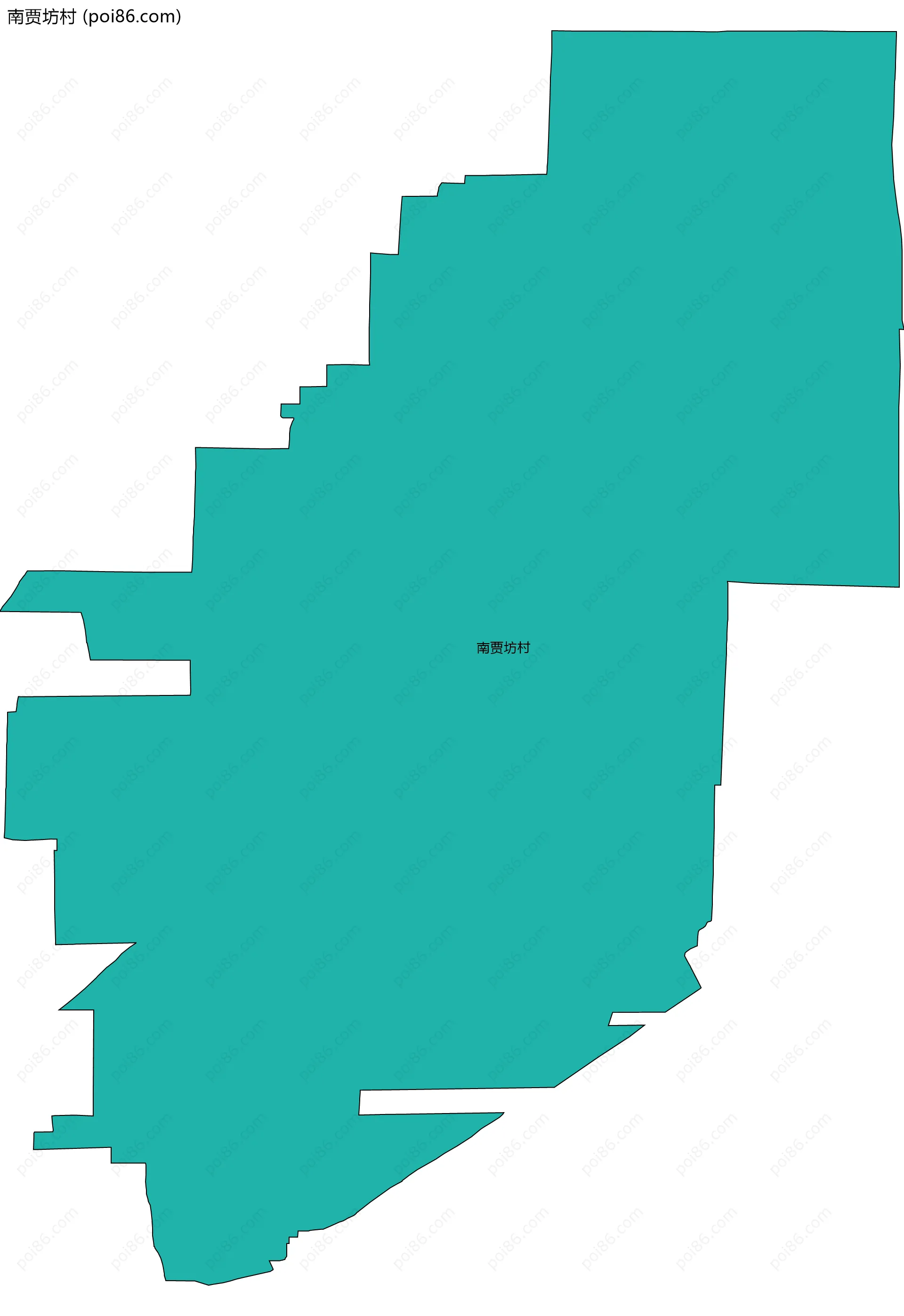 南贾坊村边界地图