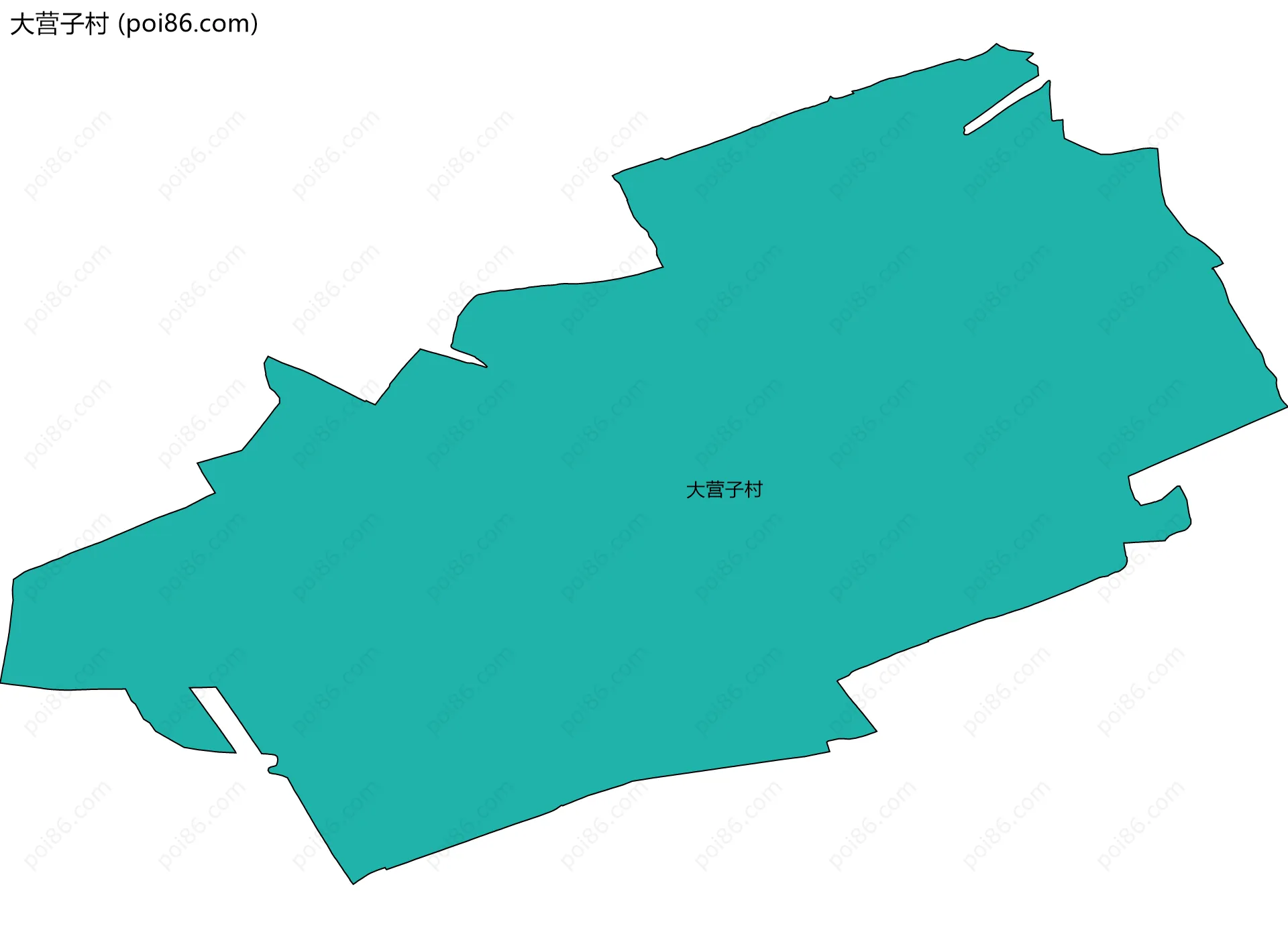 大营子村边界地图