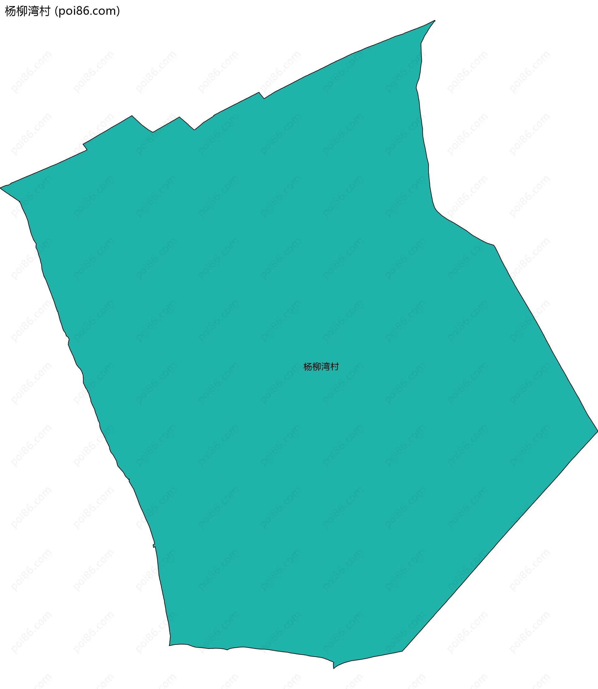 杨柳湾村边界地图
