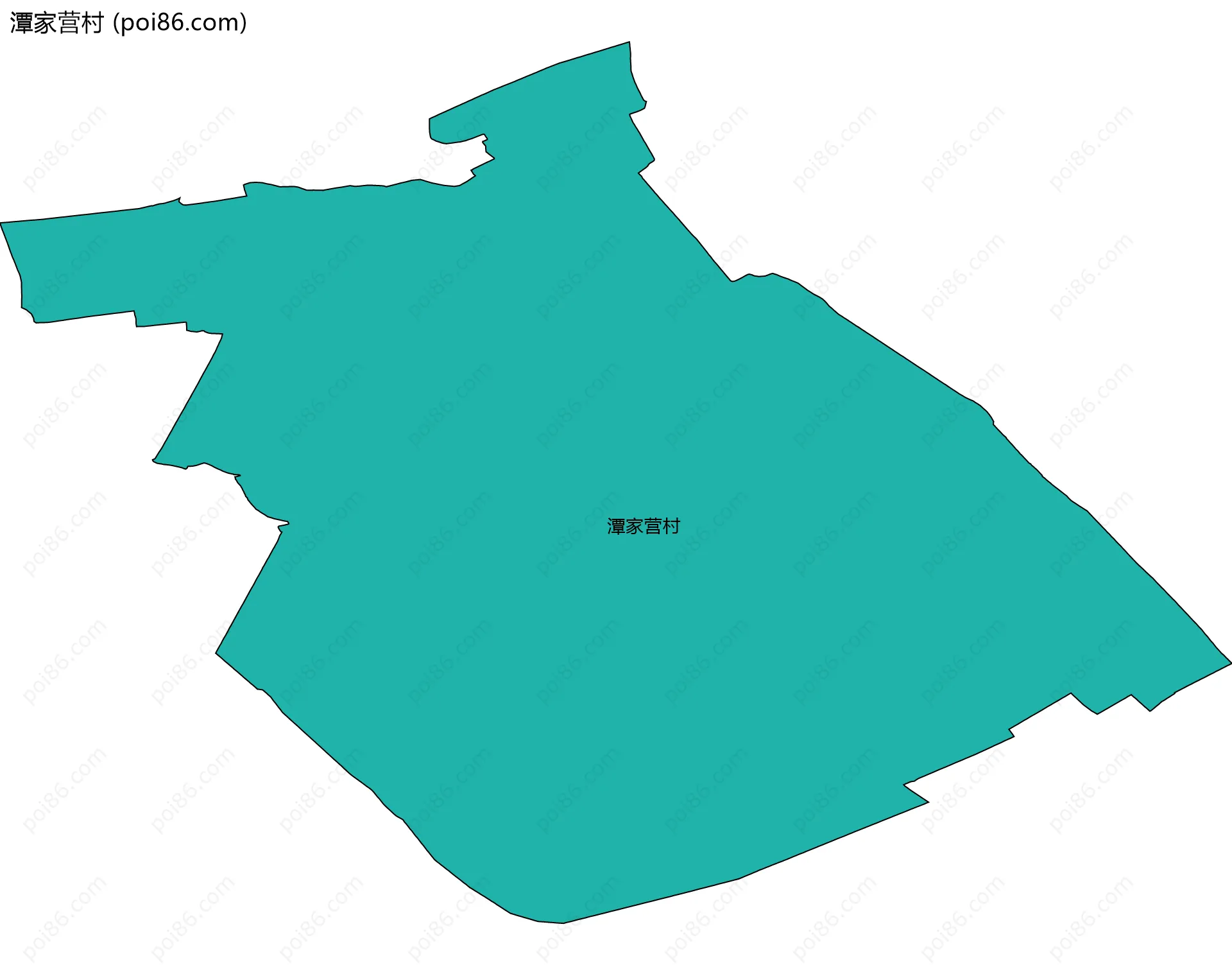 潭家营村边界地图