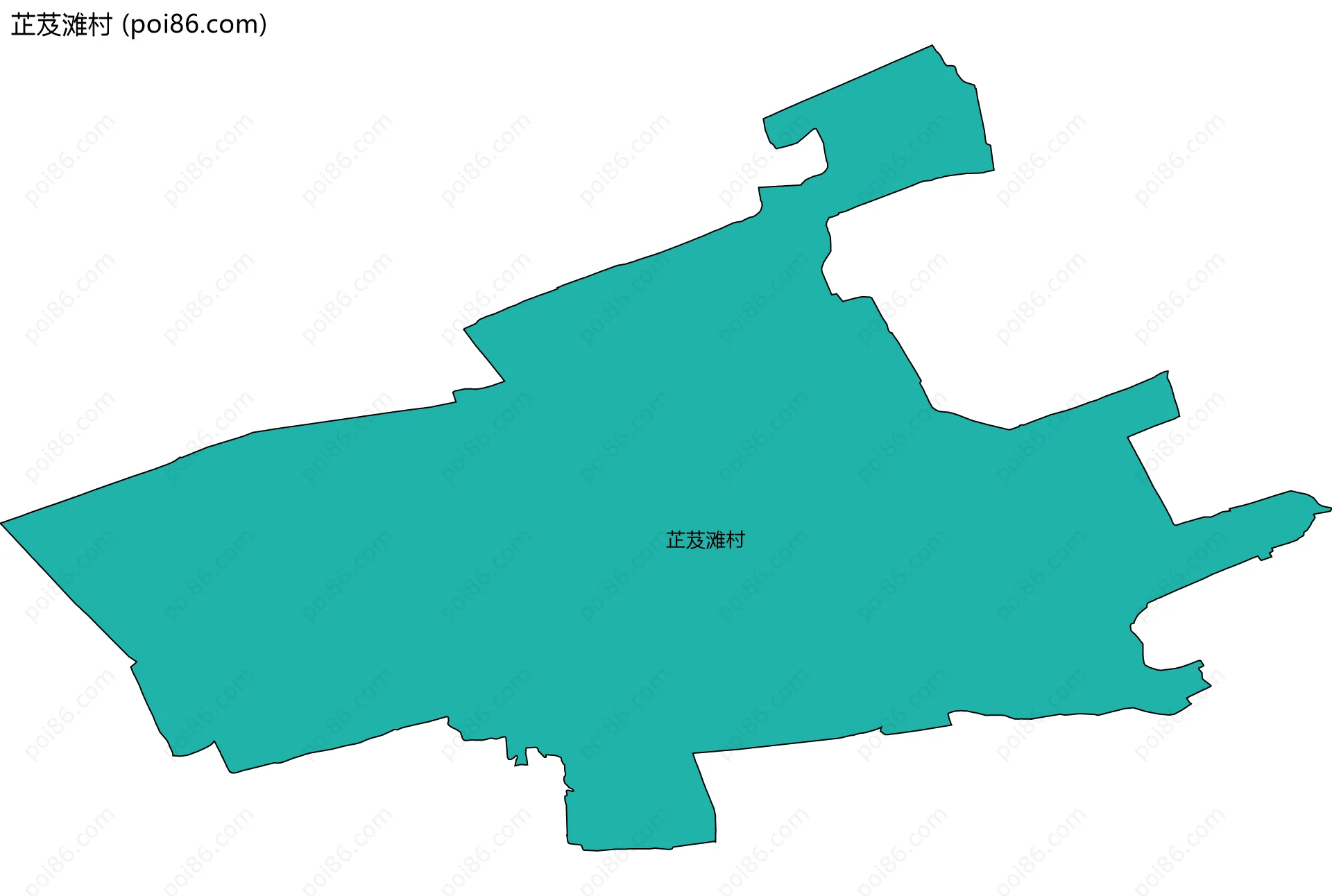 芷芨滩村边界地图