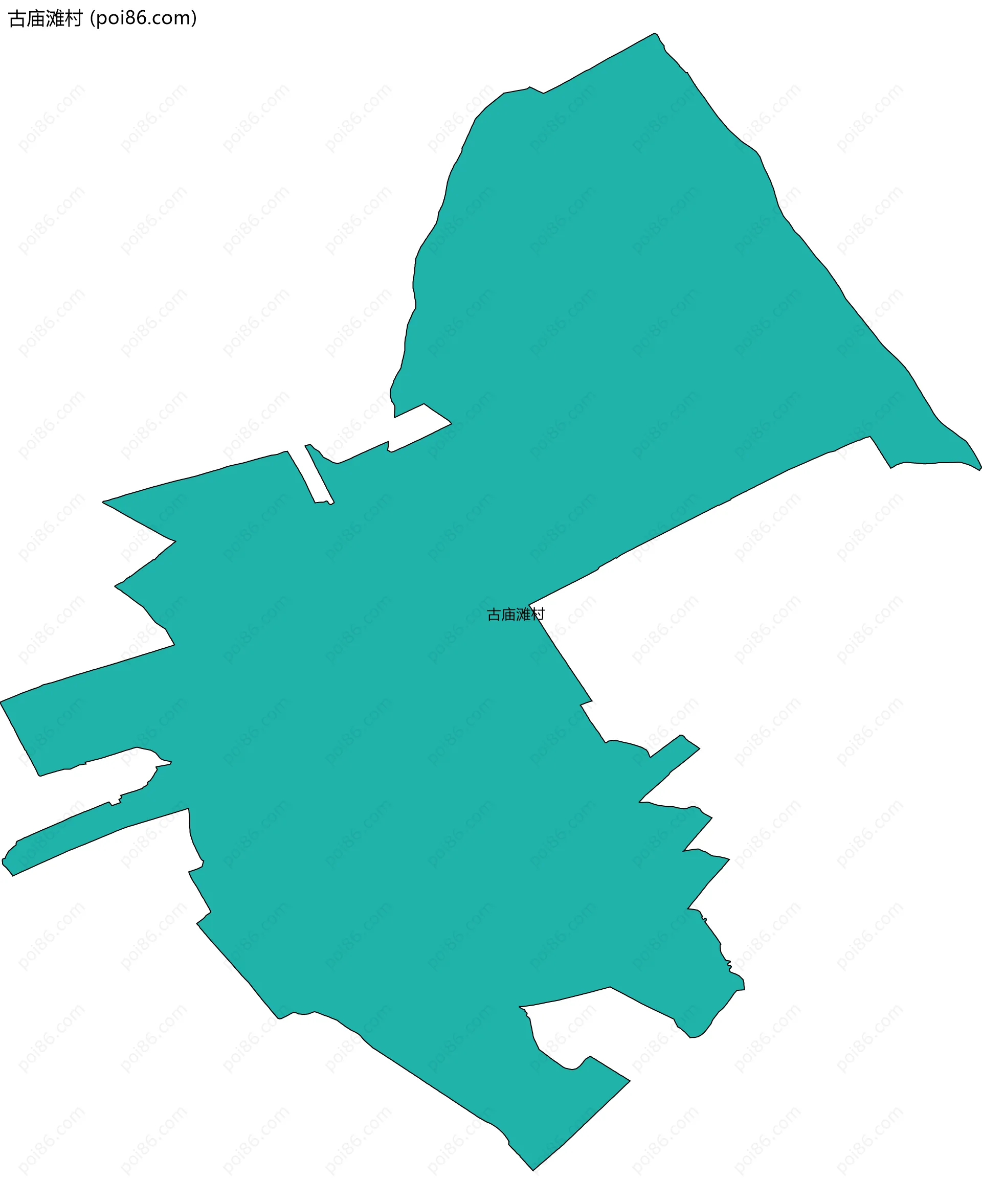 古庙滩村边界地图