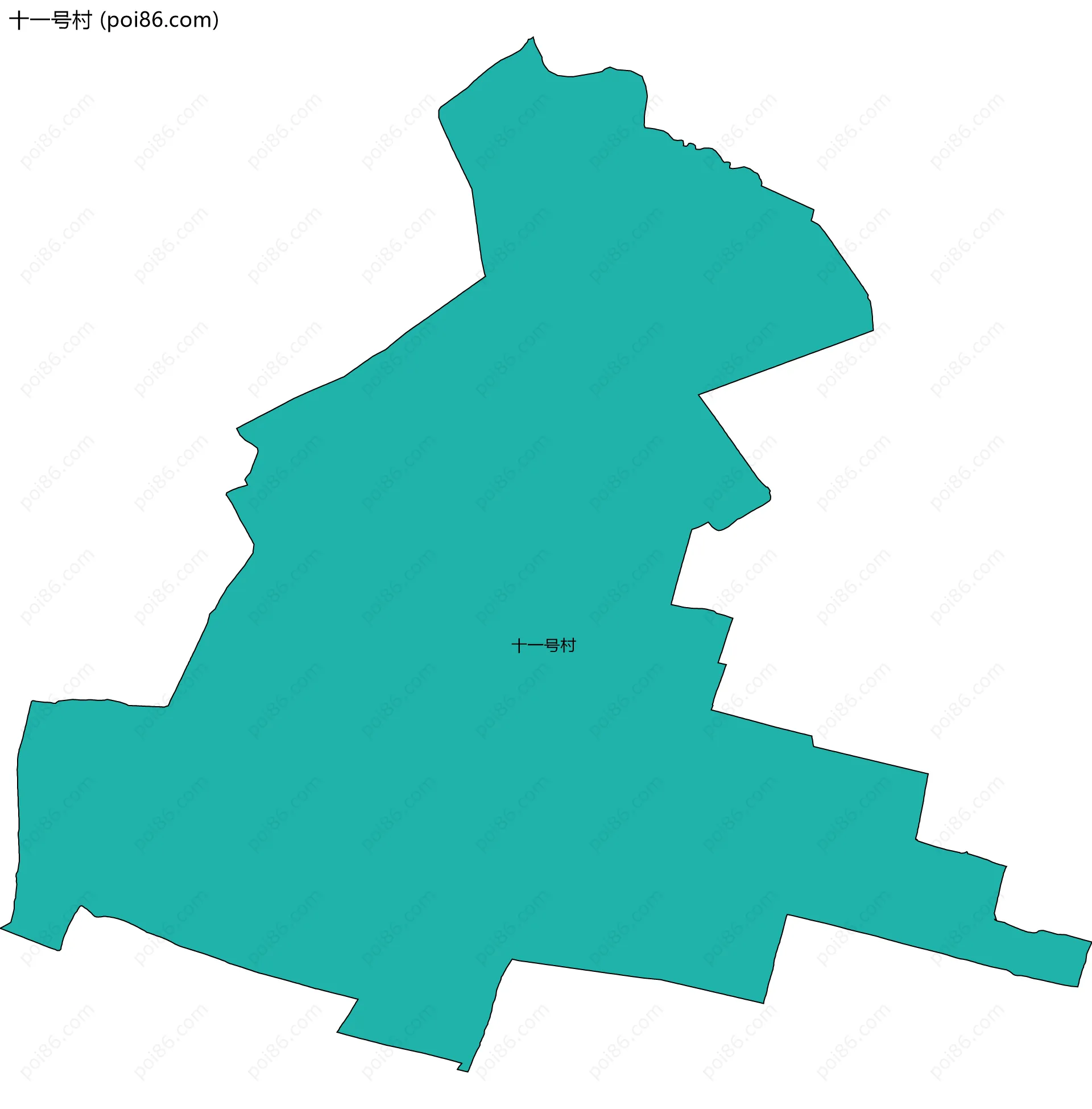 十一号村边界地图