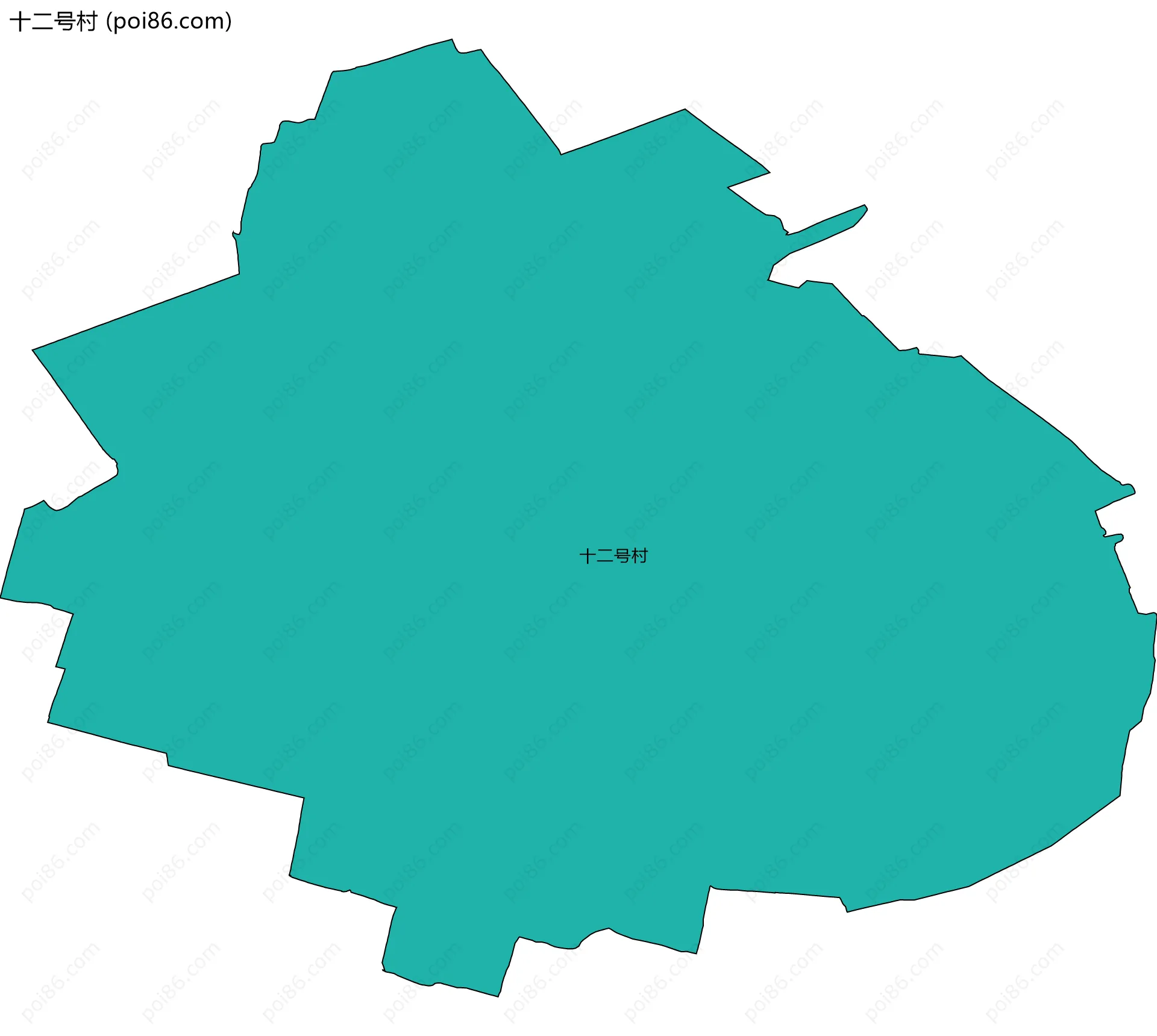 十二号村边界地图