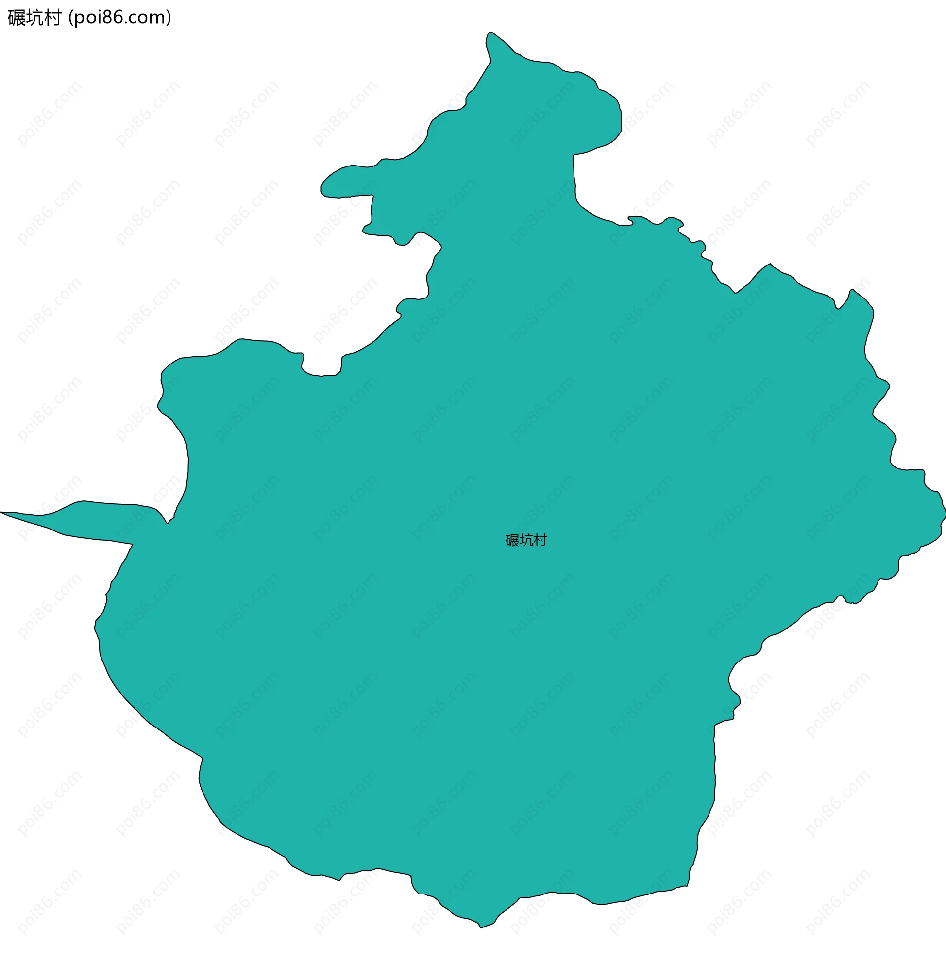 碾坑村边界地图