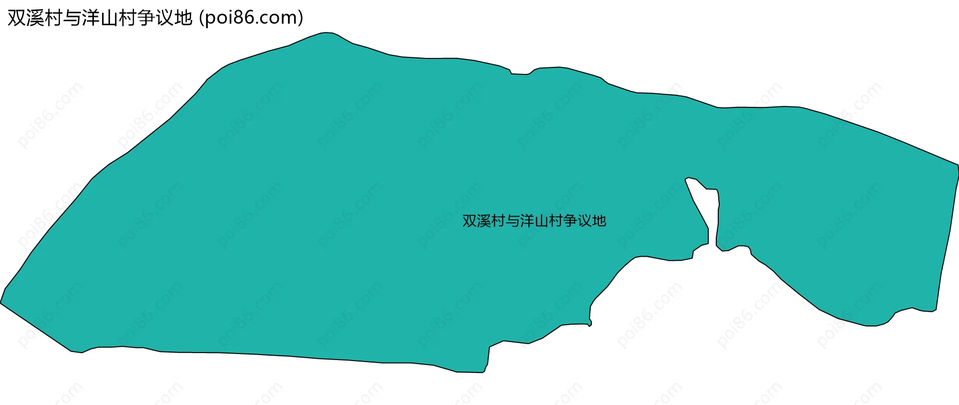 双溪村与洋山村争议地边界地图