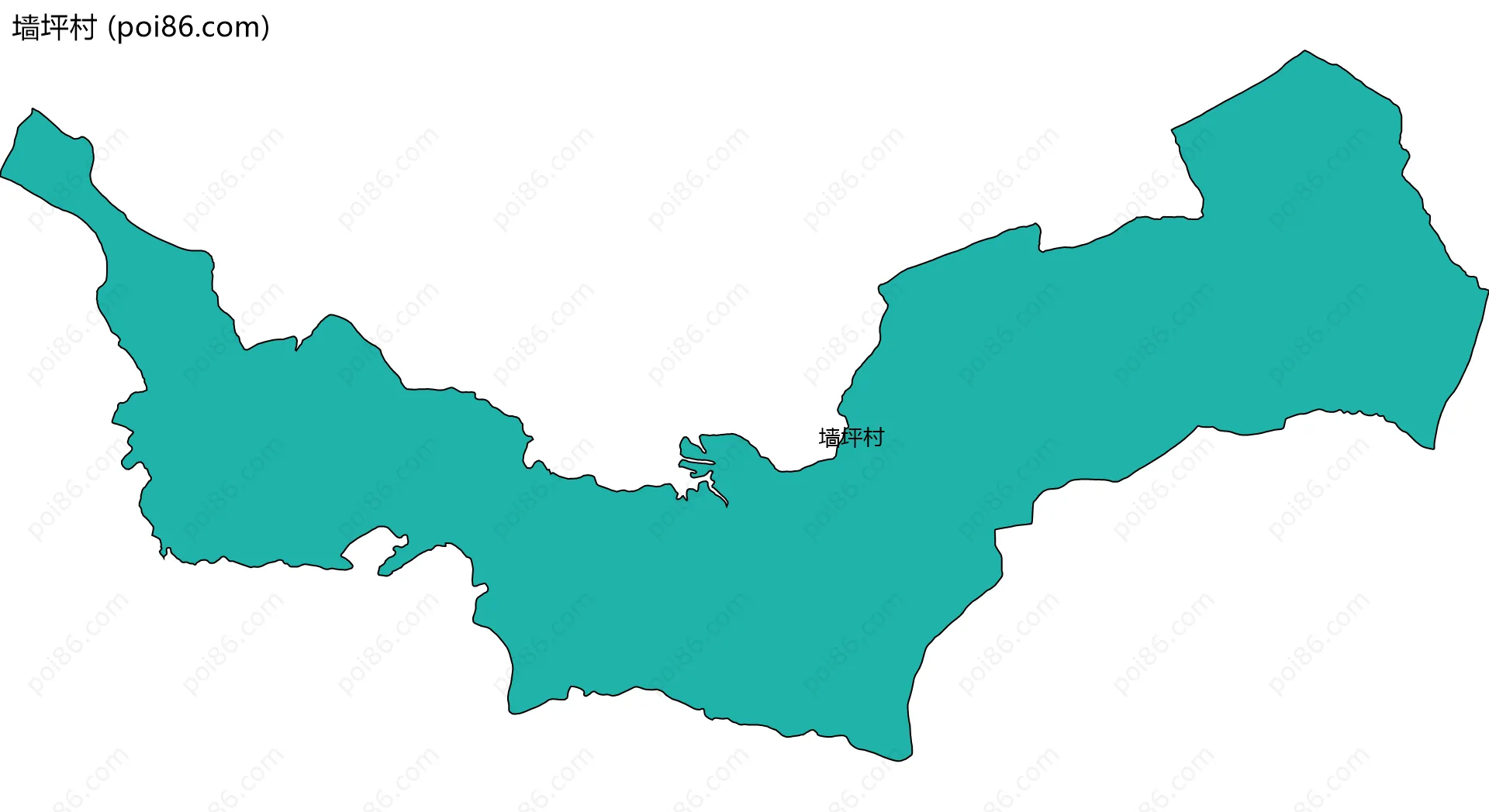 墙坪村边界地图
