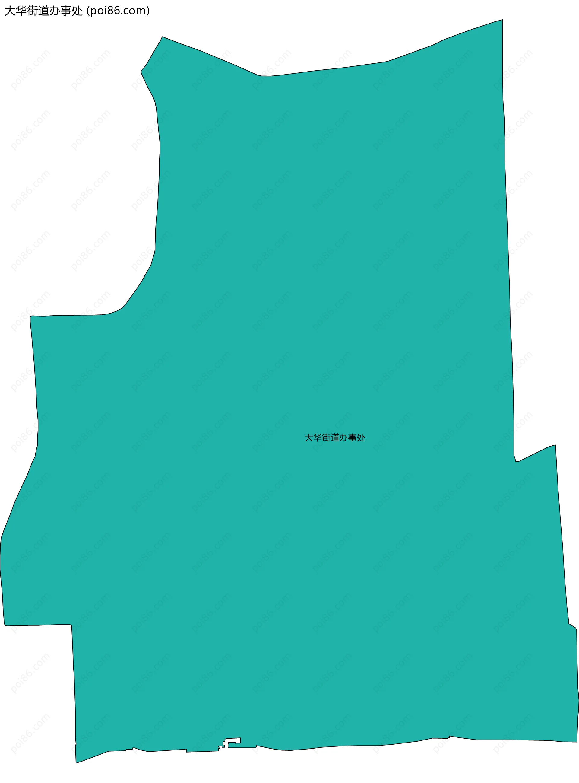 大华街道办事处边界地图