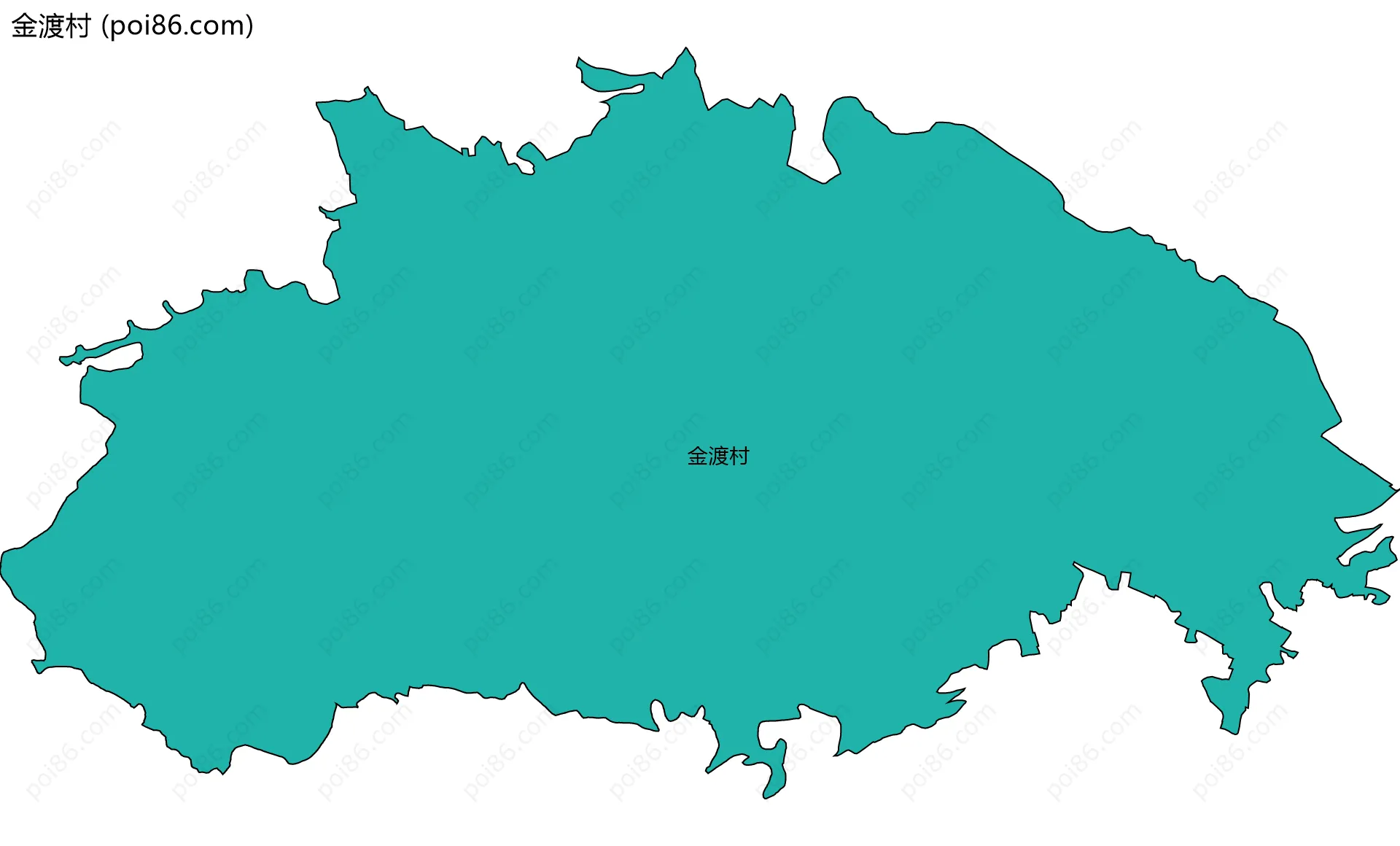 金渡村边界地图