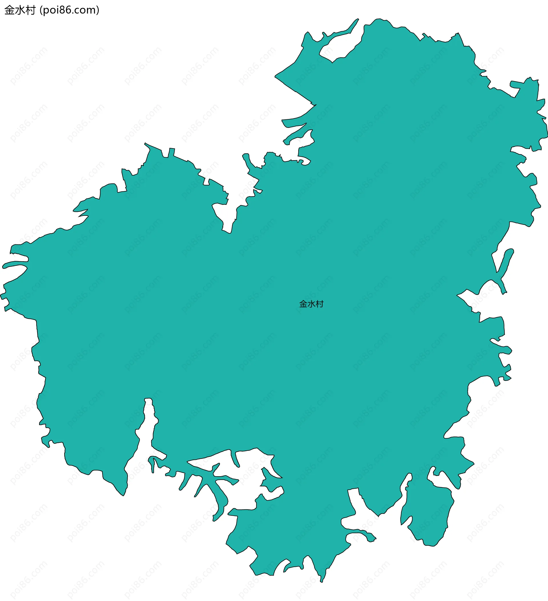 金水村边界地图