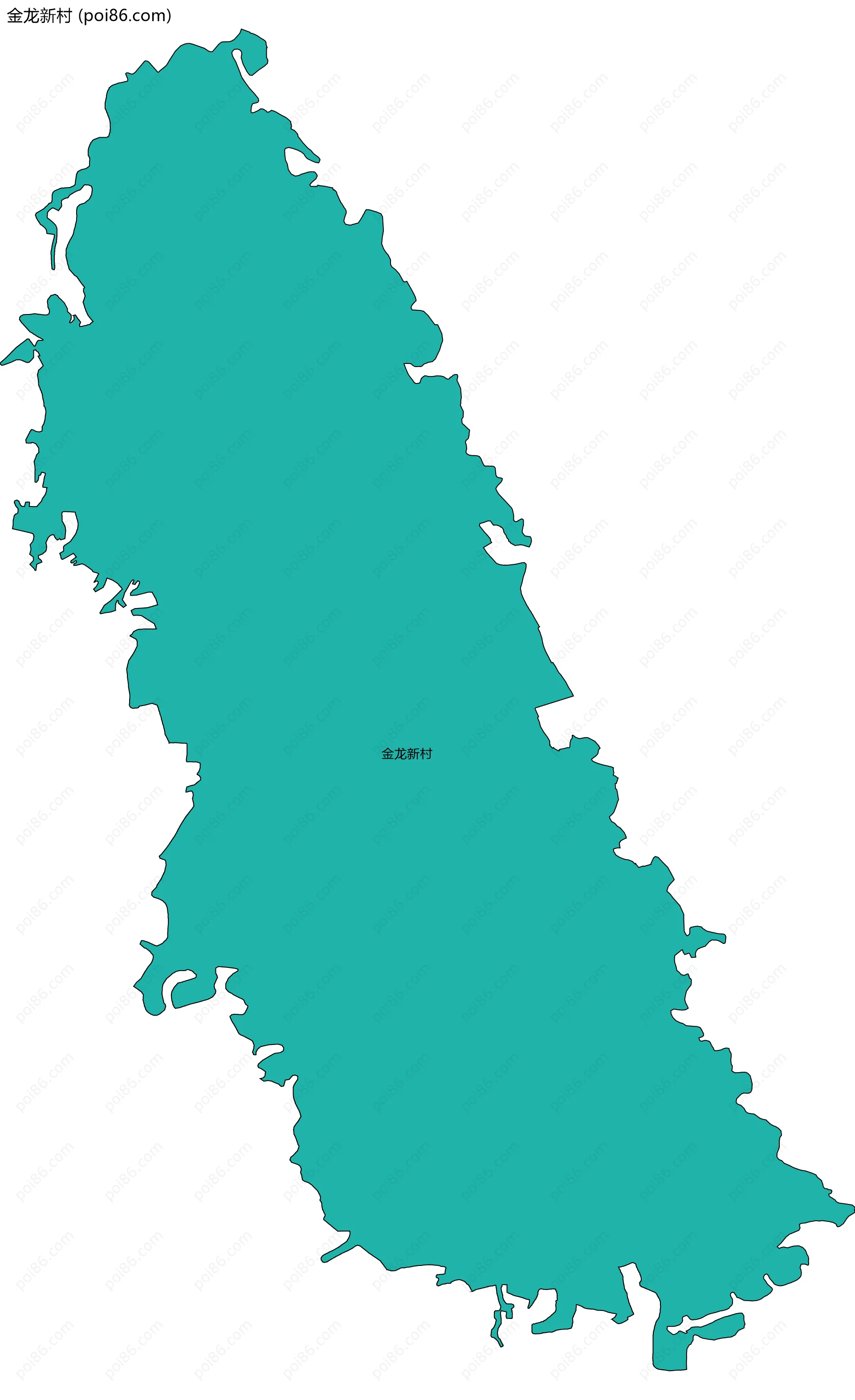 金龙新村边界地图