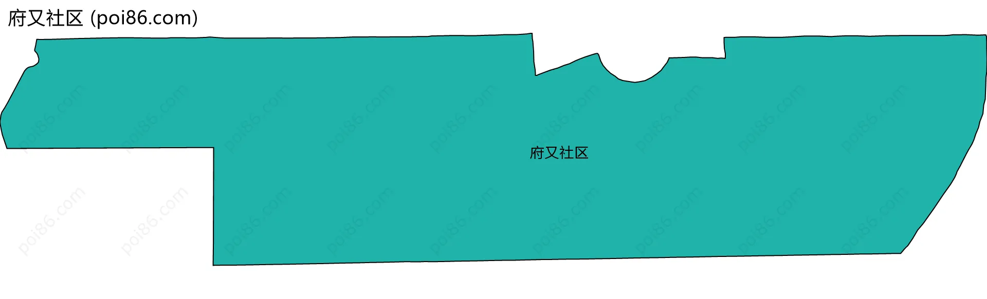 府又社区边界地图