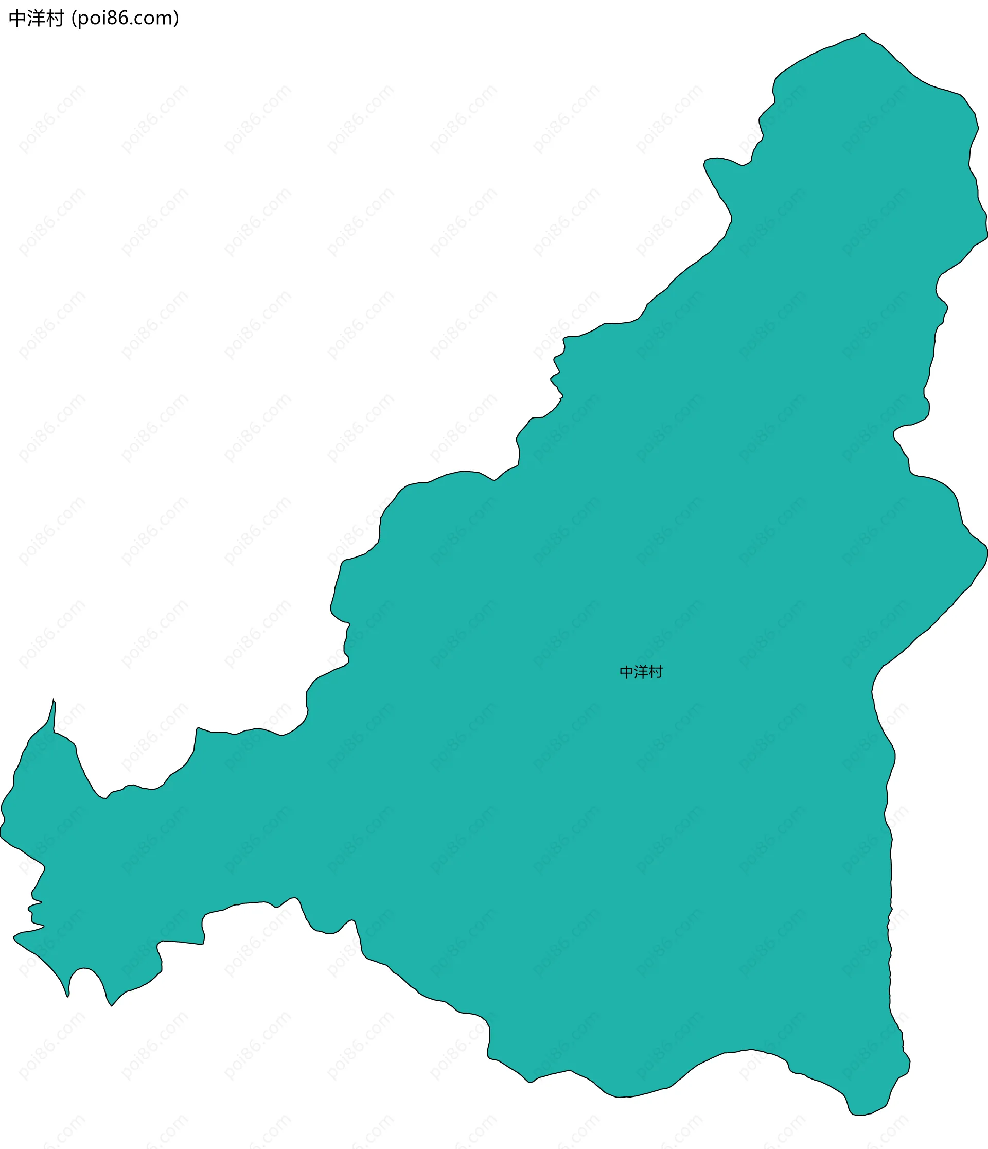 中洋村边界地图