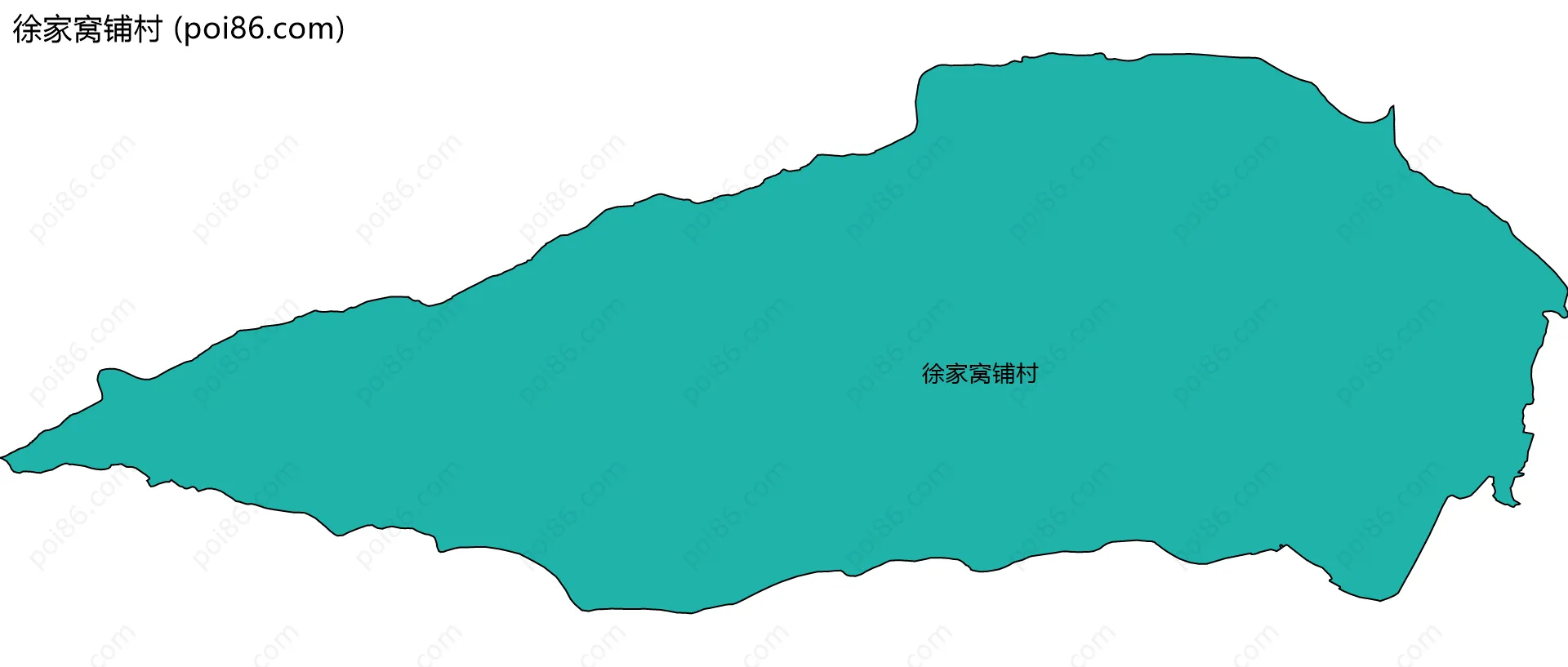 徐家窝铺村边界地图