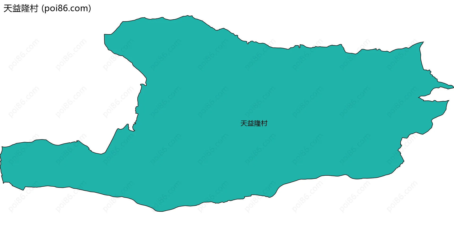 天益隆村边界地图