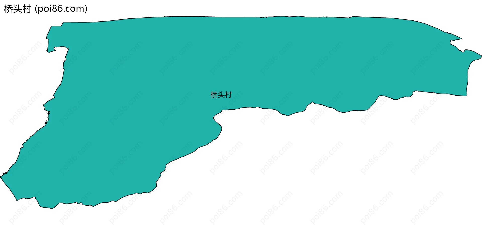 桥头村边界地图