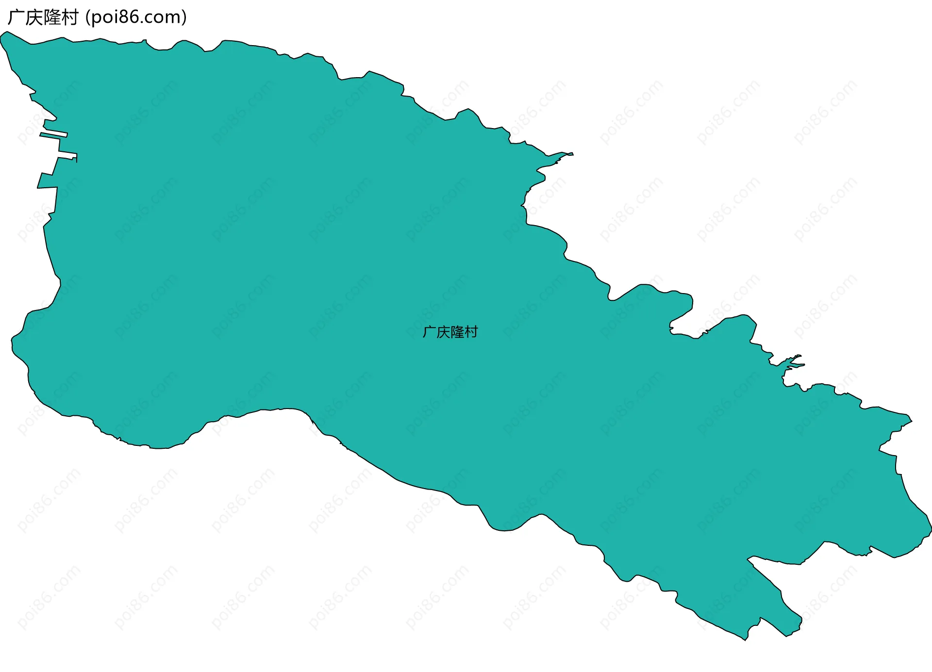 广庆隆村边界地图