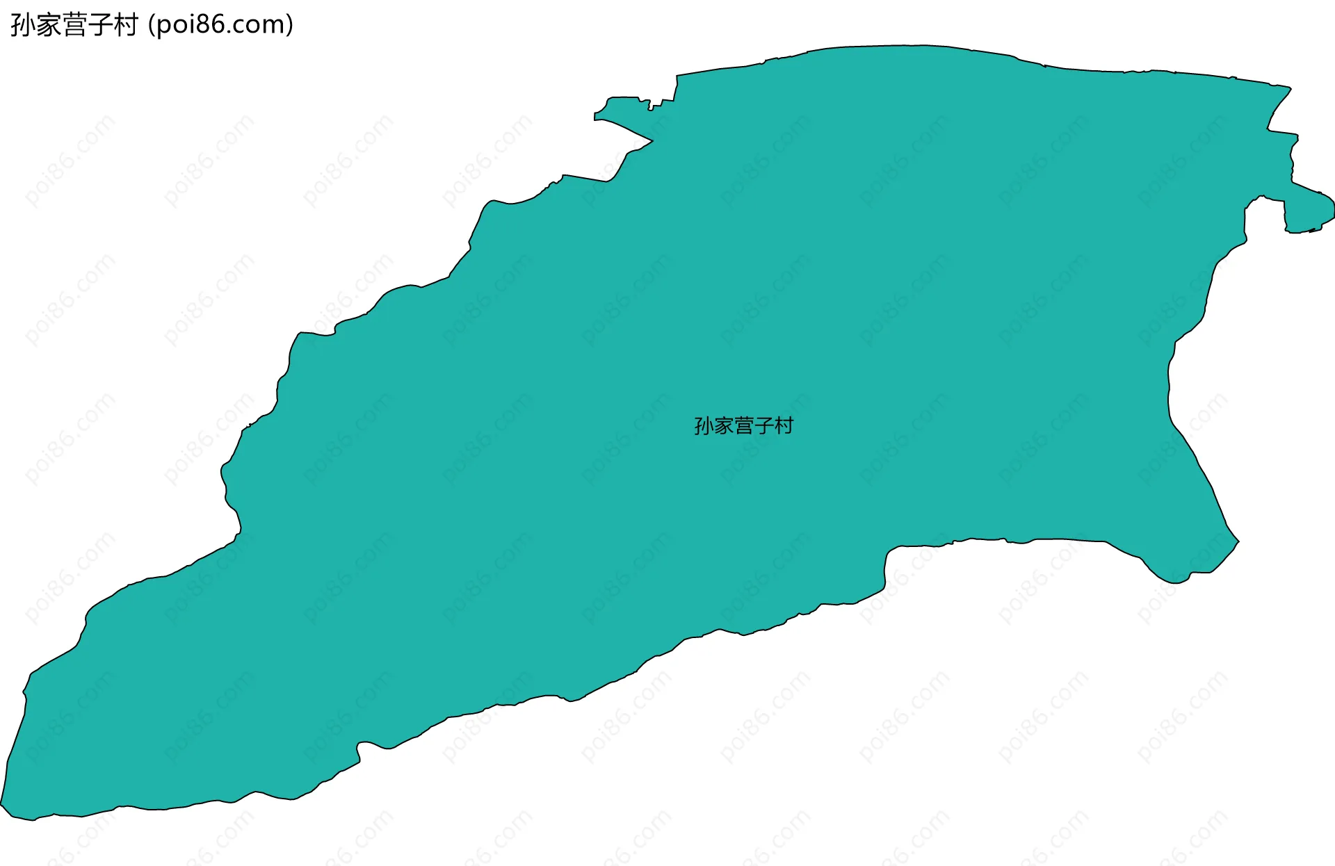 孙家营子村边界地图