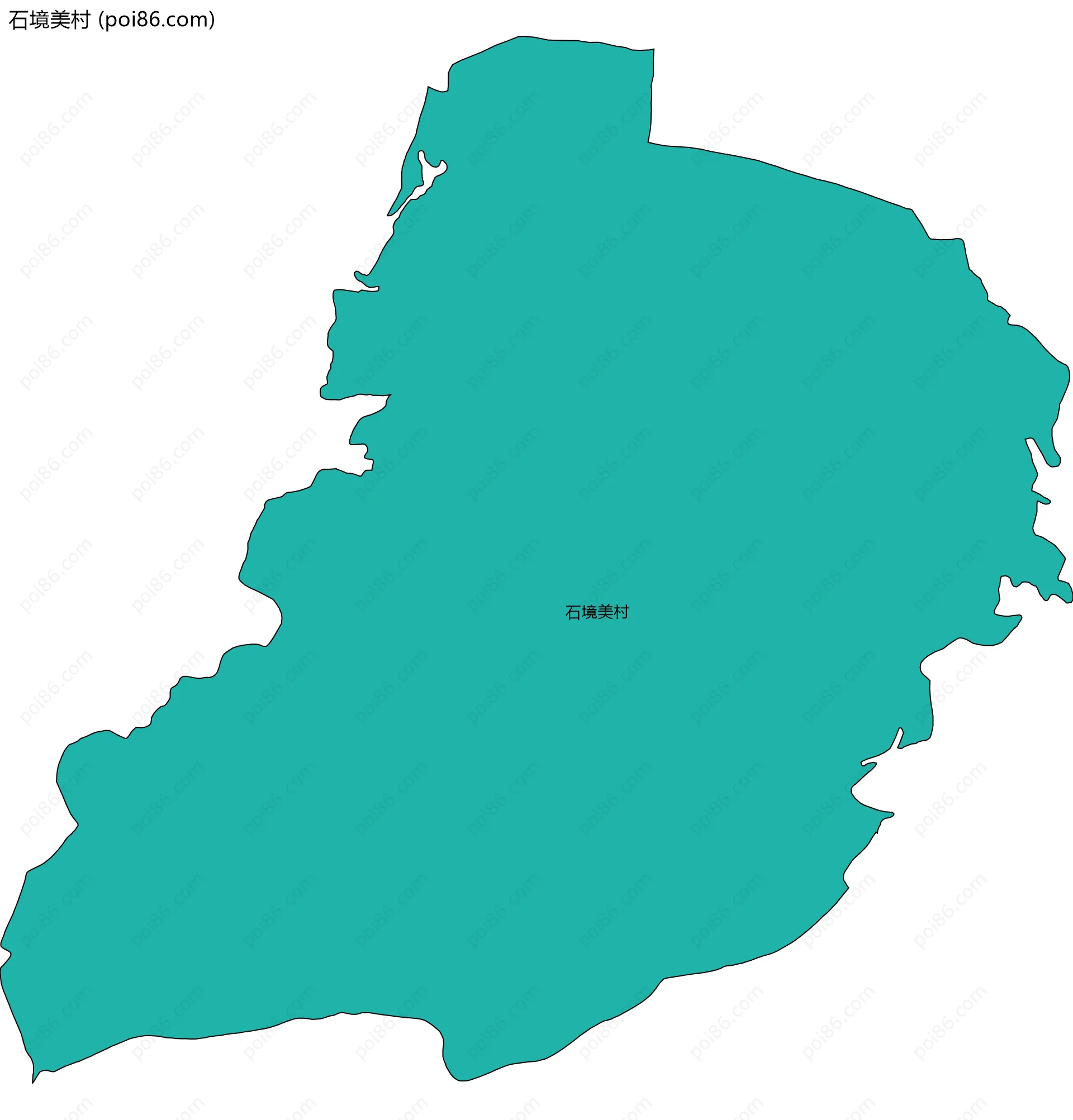 石境美村边界地图