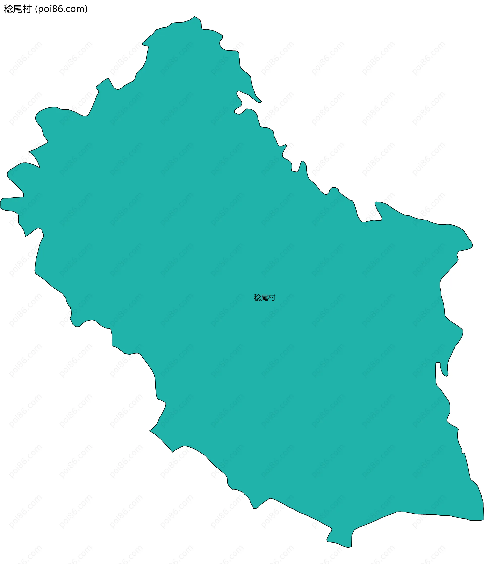 稔尾村边界地图