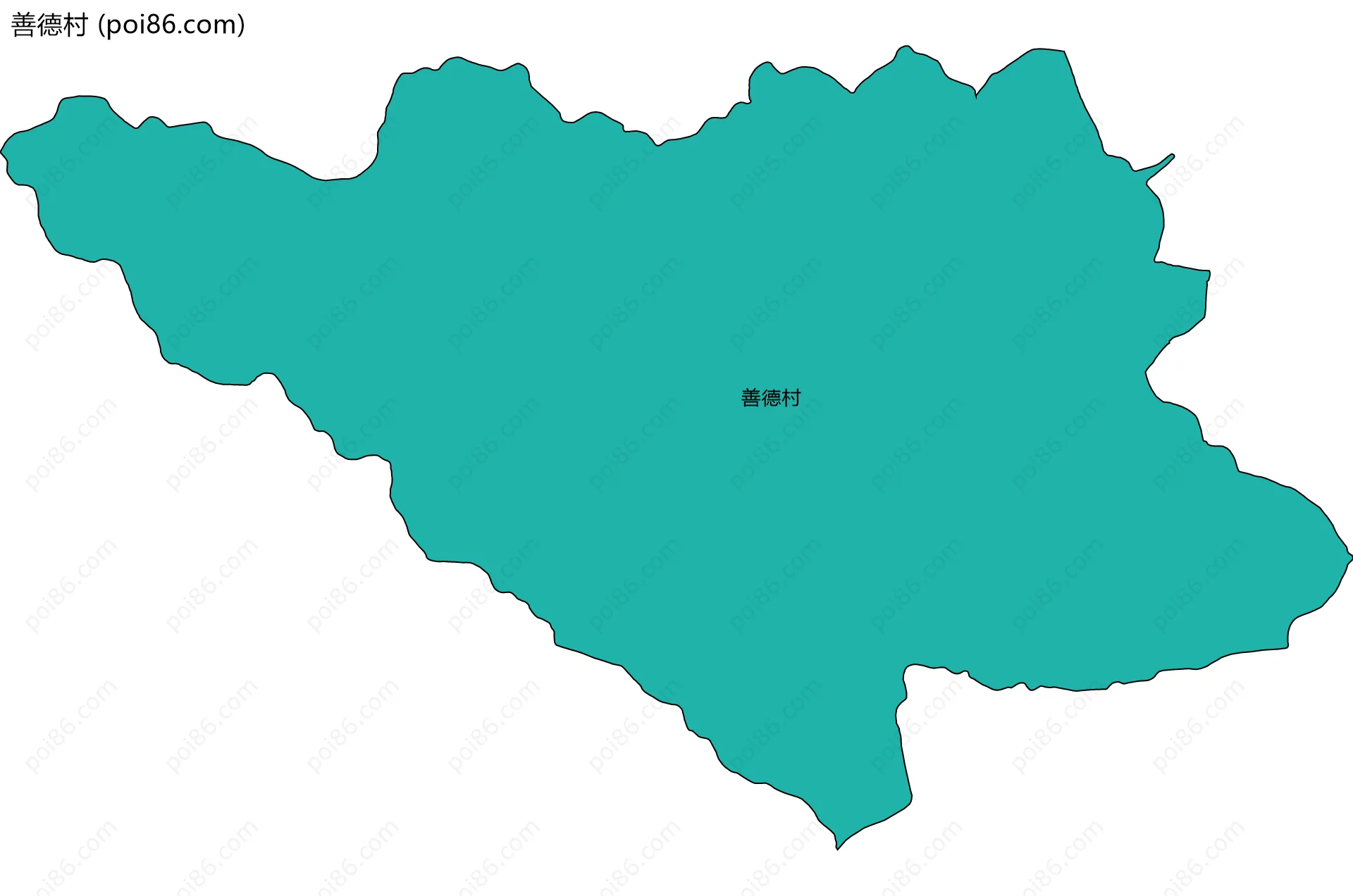 善德村边界地图