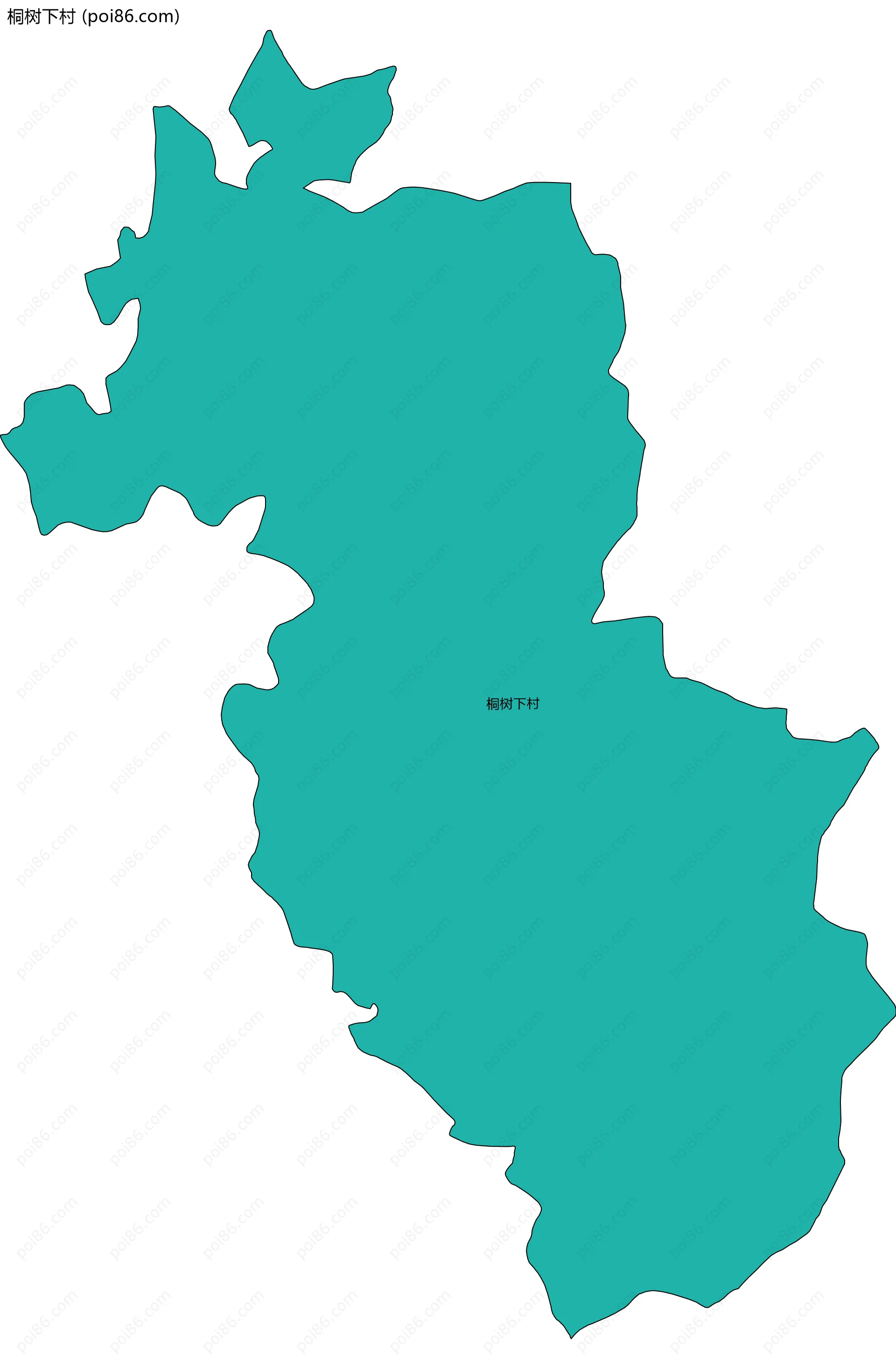桐树下村边界地图