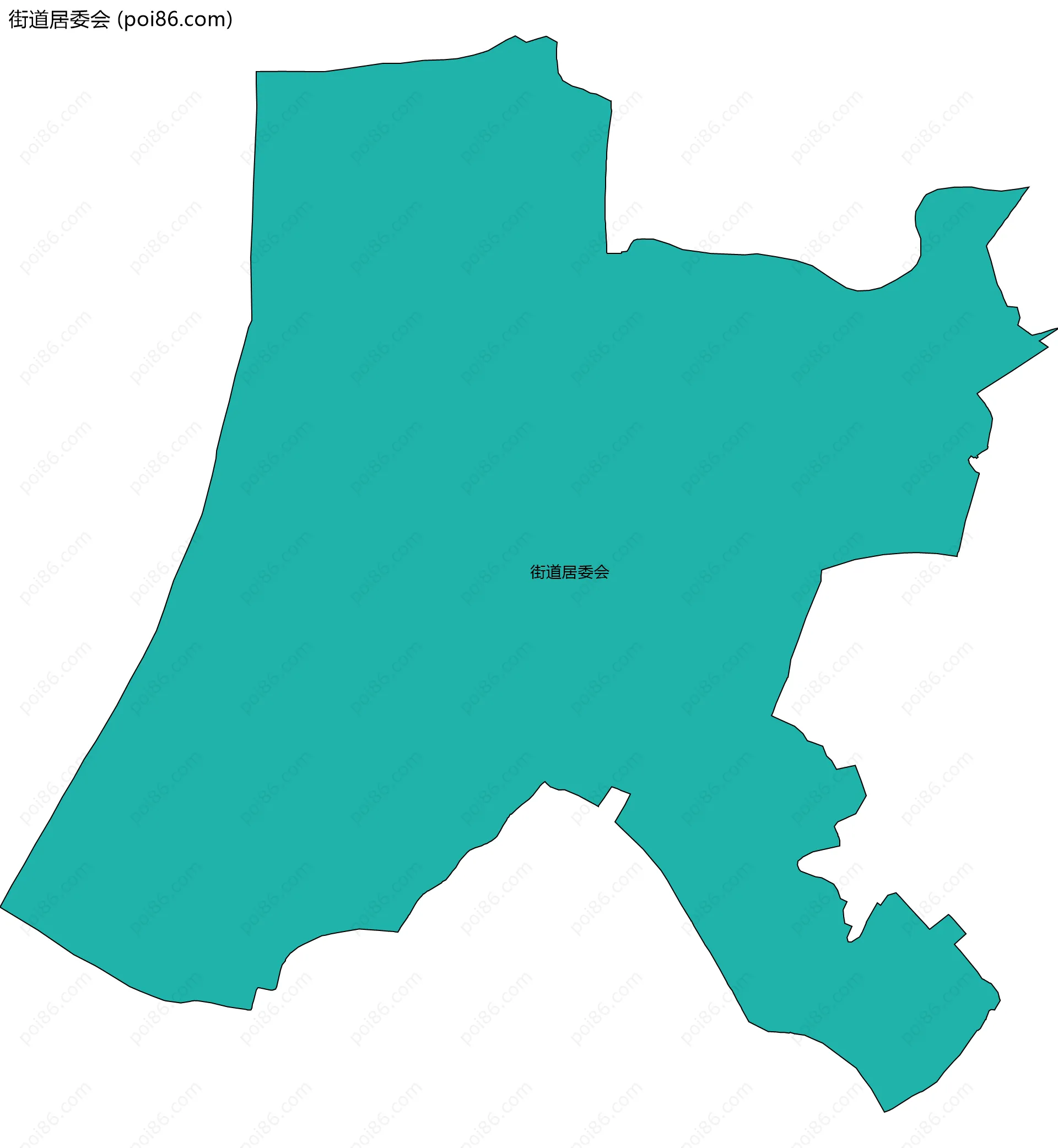 街道居委会边界地图
