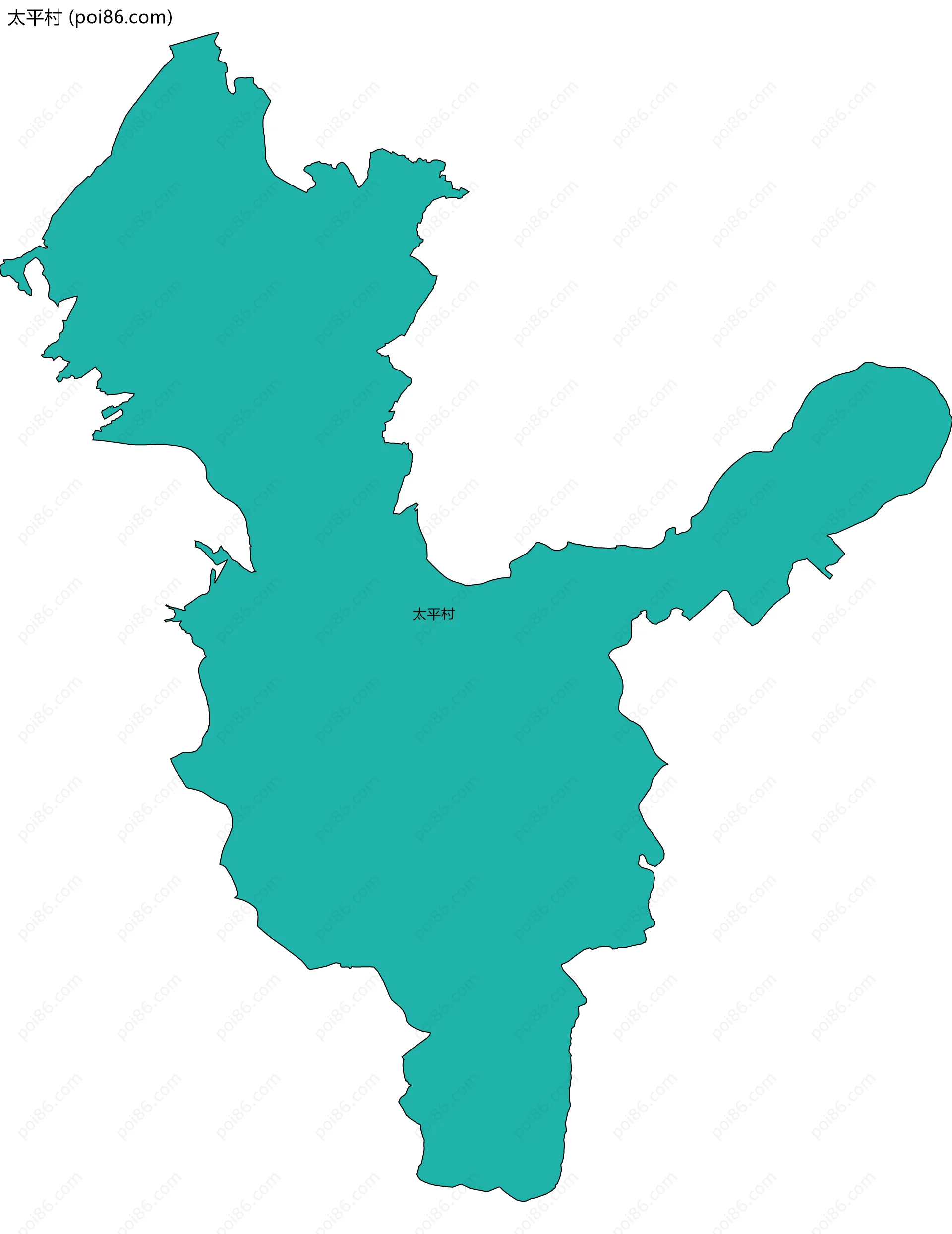 太平村边界地图