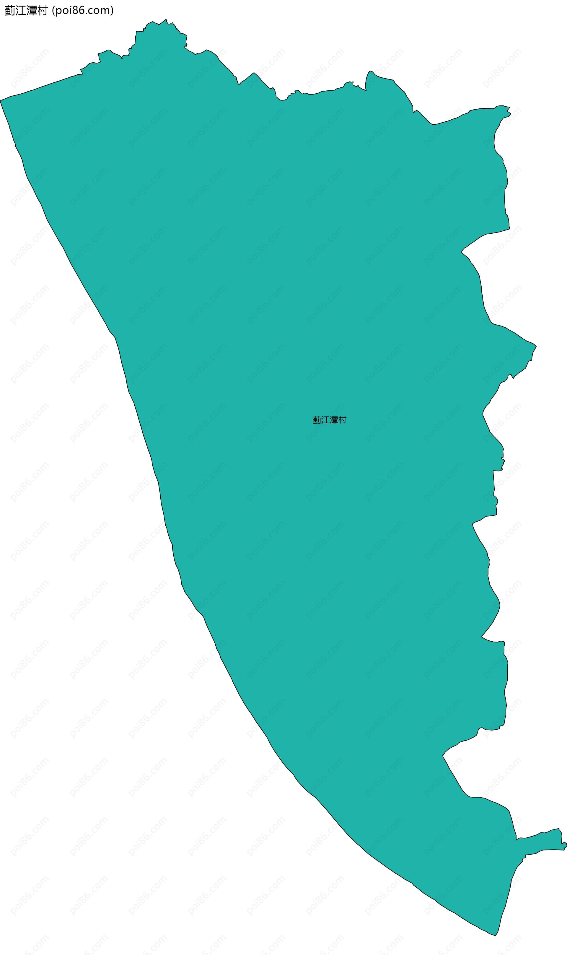 蓟江潭村边界地图