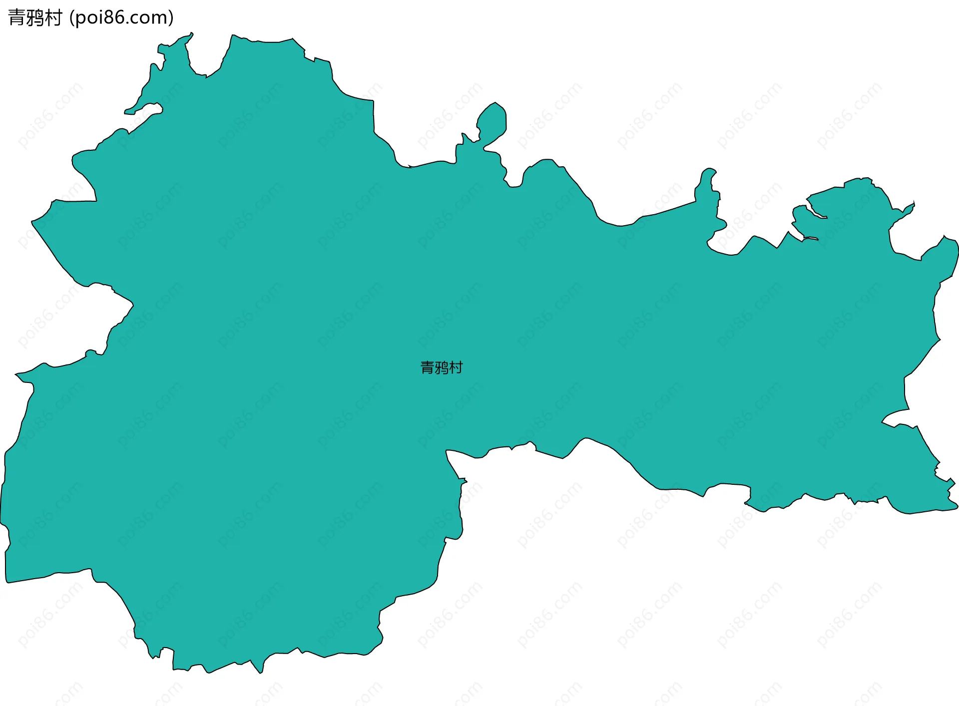 青鸦村边界地图